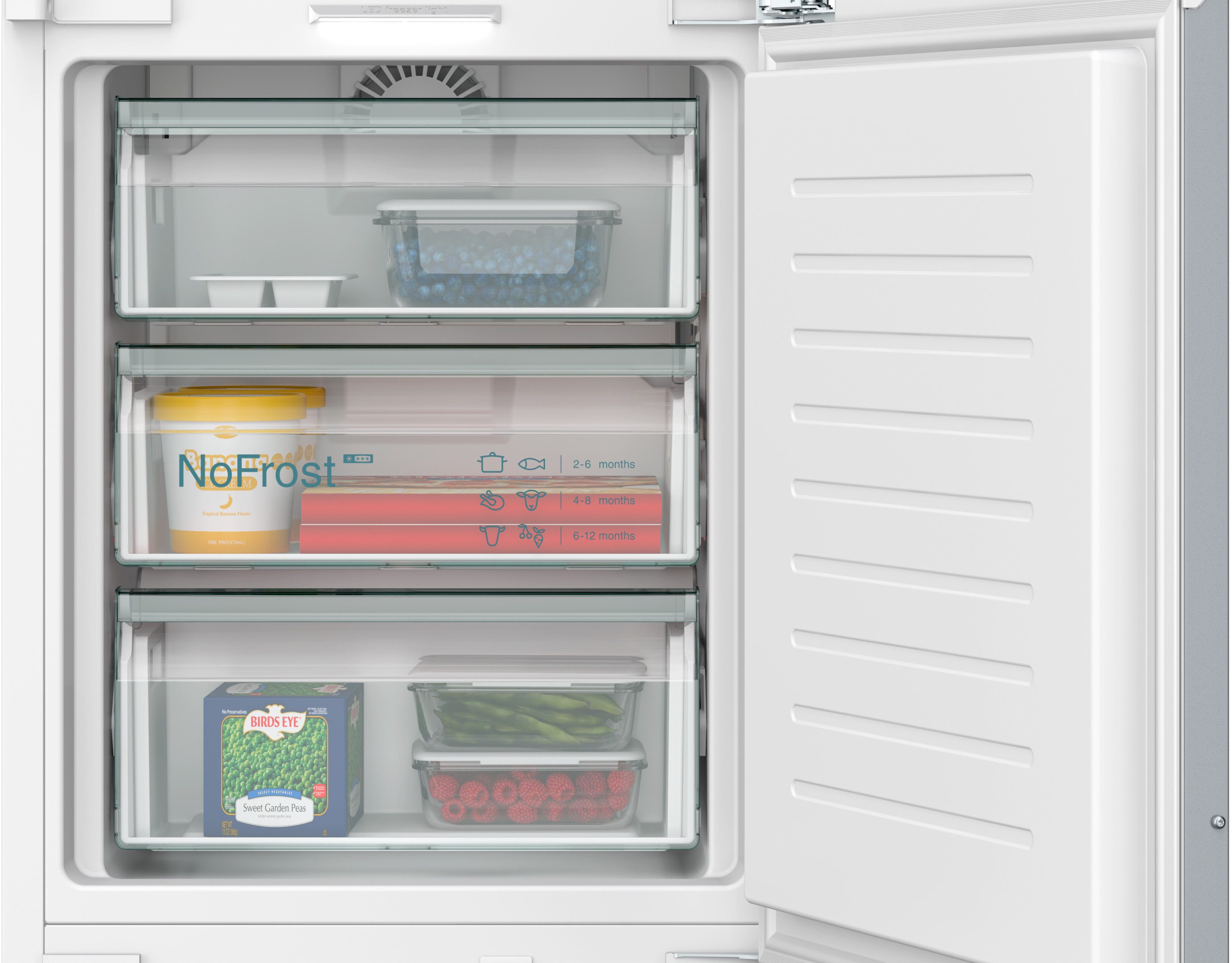 SIEMENS Einbaukühlgefrierkombination iQ500 KI96NADC0, 193,5 cm hoch, 55,8 cm breit – Bild 4 von 5