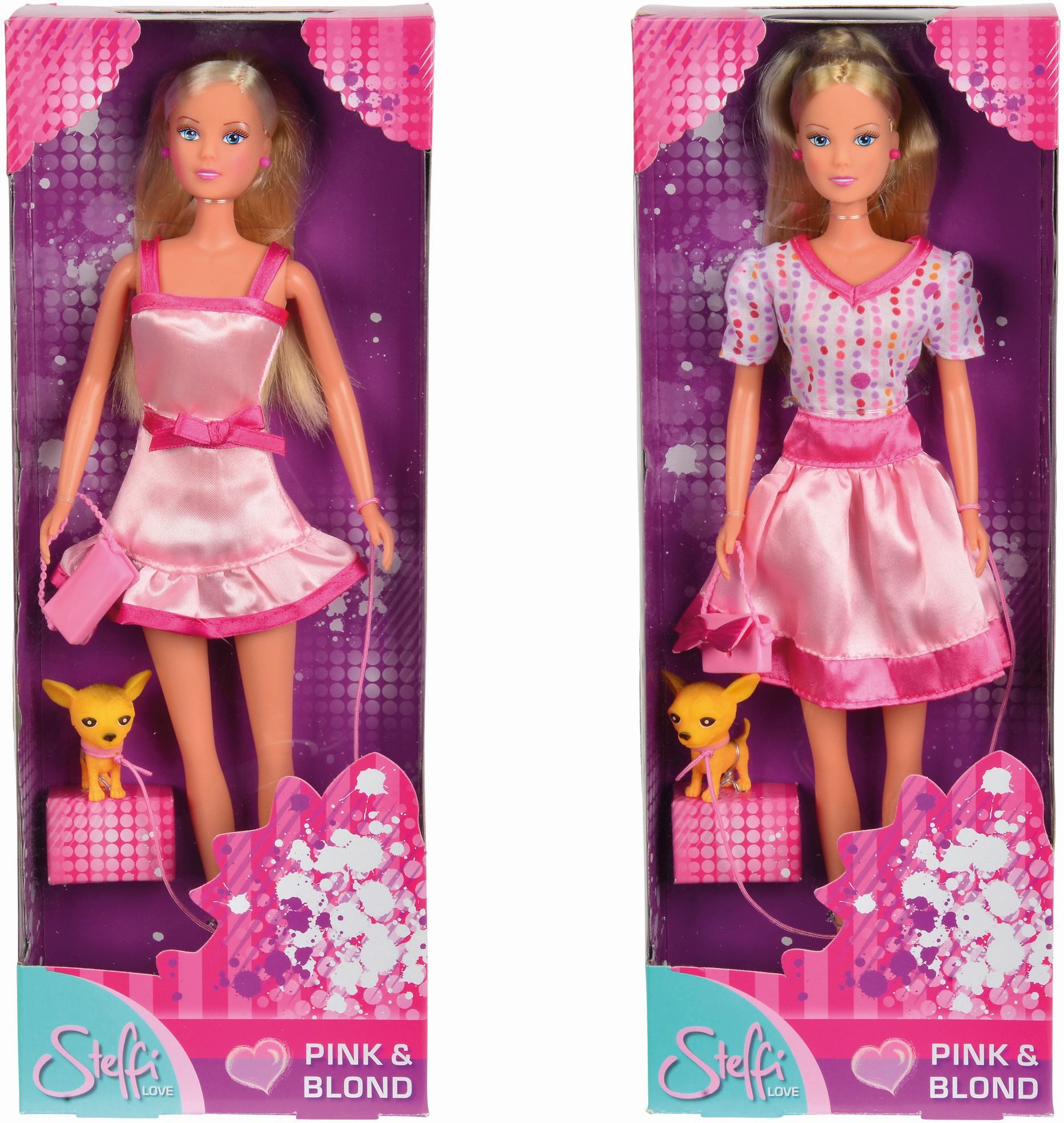 SIMBA Spielfigur Steffi Love - Pink und Blond, 2-sort.