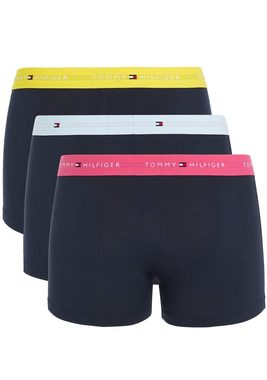 Tommy Hilfiger Underwear Trunk 3P WB TRUNK (Packung, 3-St., 3er-Pack) mit farbigem Logo-Elastikbund, Signature Kollektion