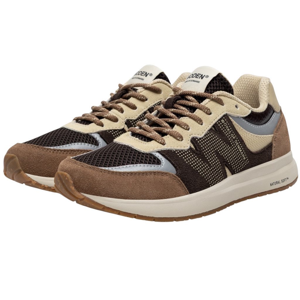 WODEN Rigmor Open Mesh (Veloursleder) chocolatebraun Damen Sneaker