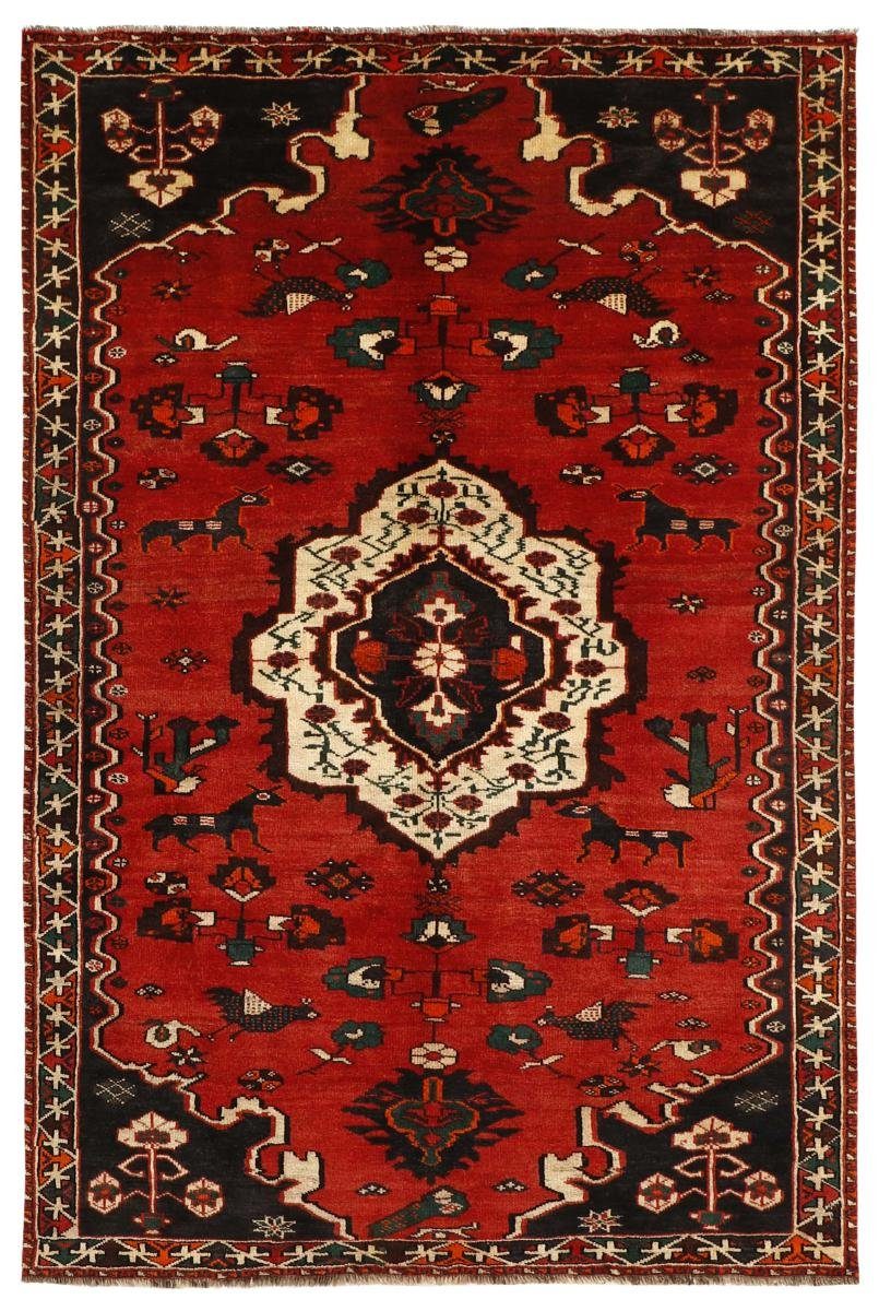 Orientteppich Shiraz 155x249 Handgeknüpfter Orientteppich / Perserteppich, Nain Trading, rechteckig, Höhe: 10 mm