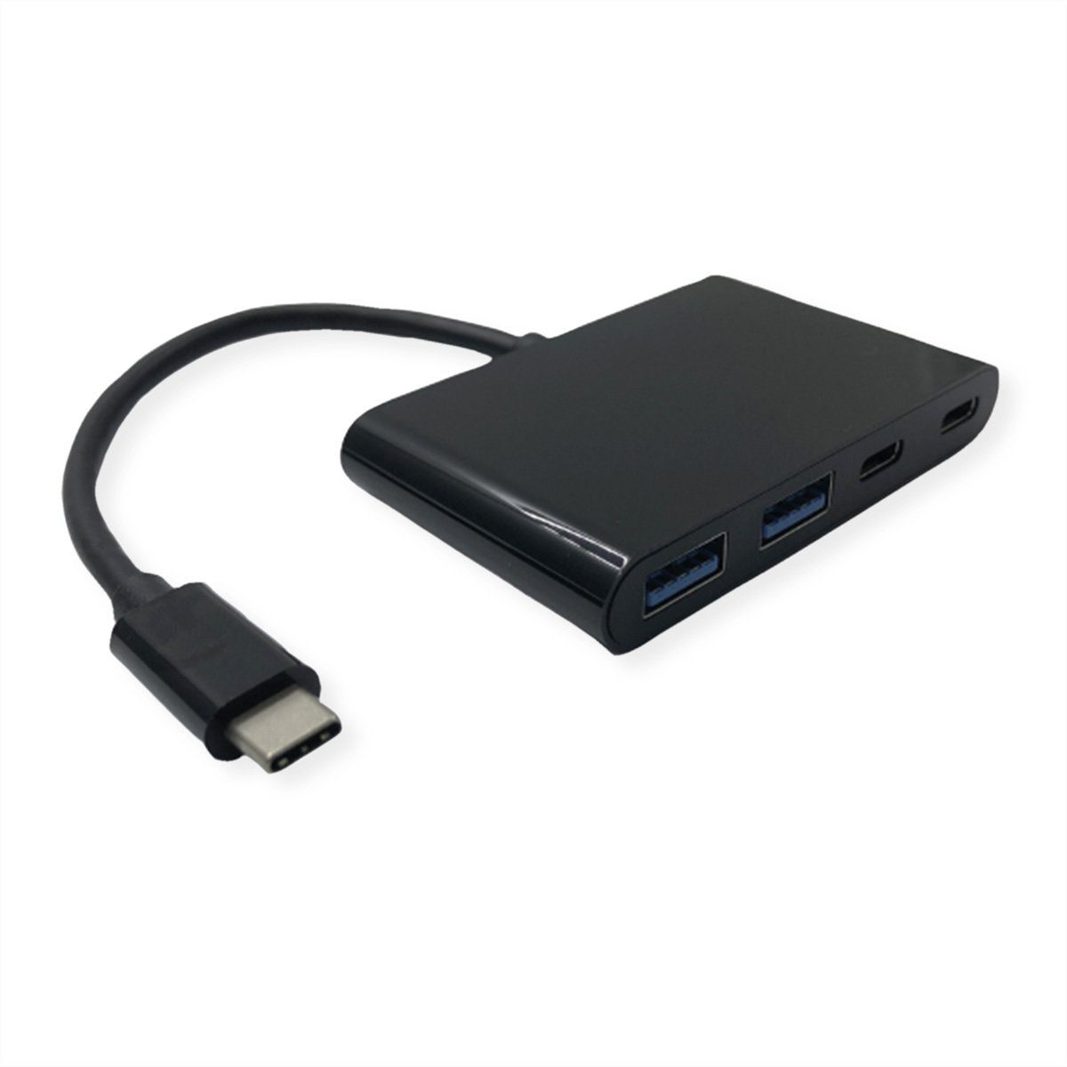 USB 3.2 Gen 2 Hub, 4fach (2x A+ 2x C), Typ C Anschlusskabel Computer-Adapter