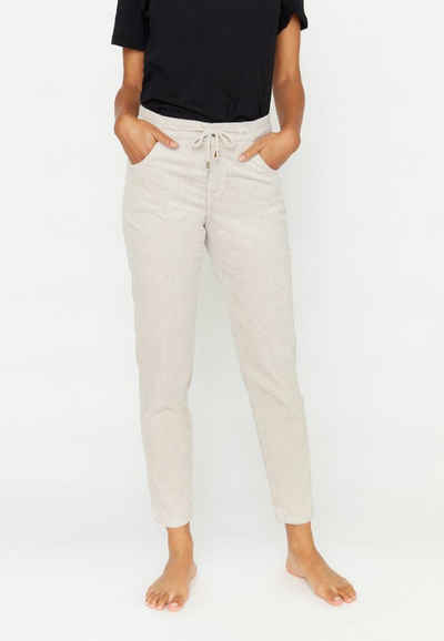 ANGELS 7/8-Jeans Hose Louisa Active mit Breitcord mit Label-Applikationen