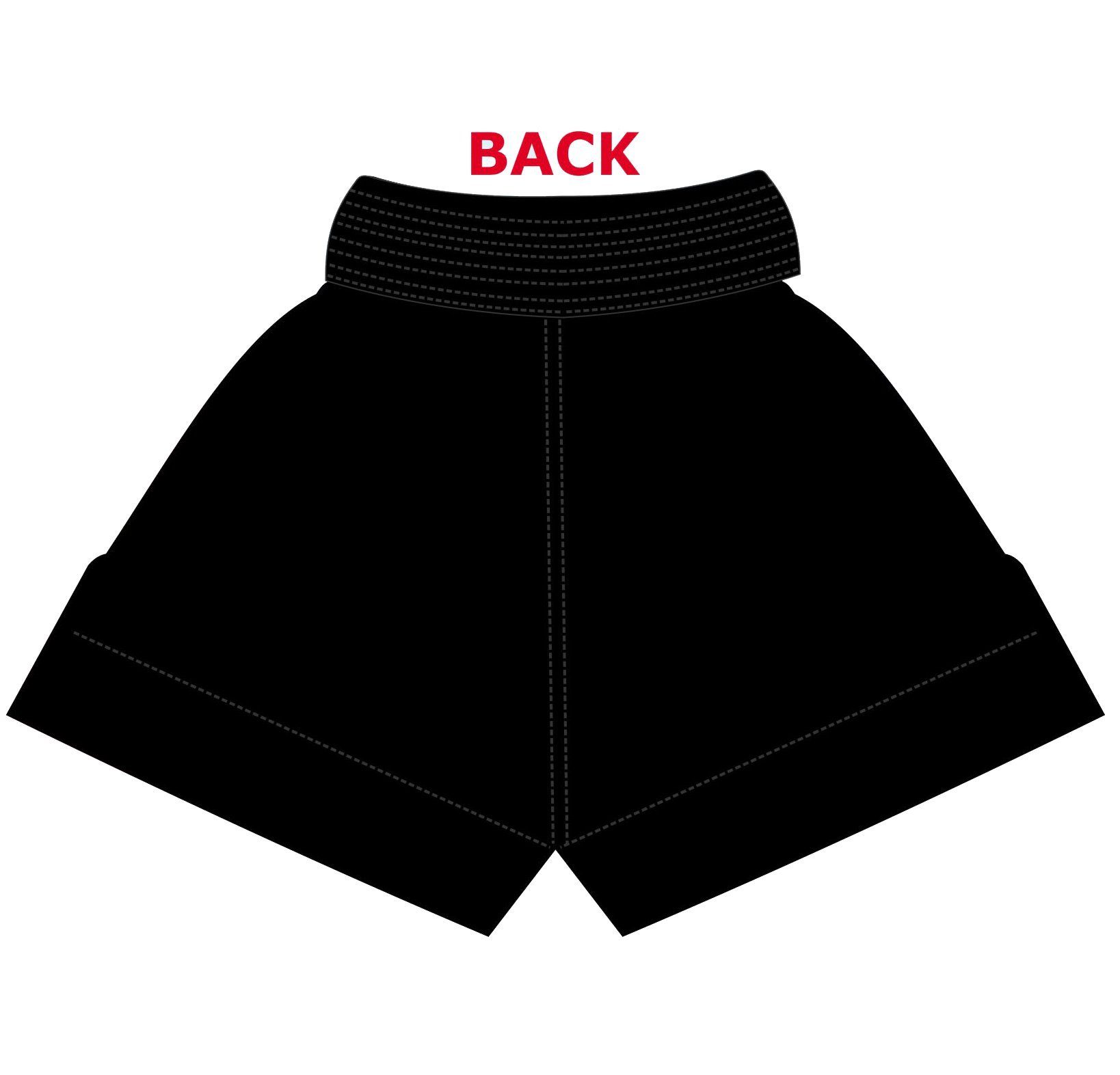 BAY-Sports Sporthose Thaiboxhose Thaiboxen Hose Shorts Muay Thai Kick (1-tlg) Kixkboxen, MMA, für Kinder und Erwachsene, Fashion schwarz grau