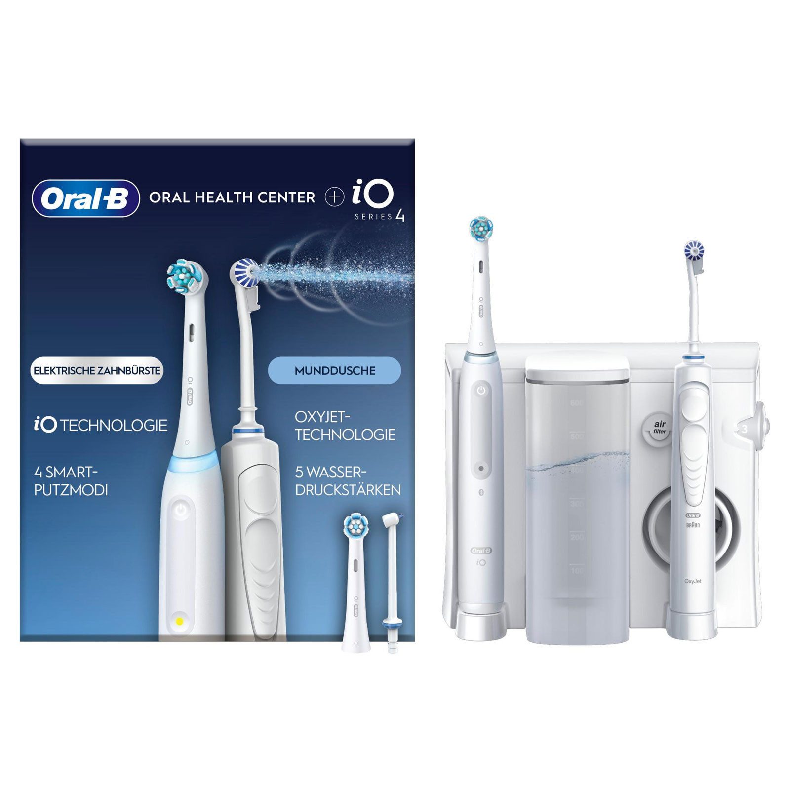 Oral-B Elektrische Zahnbürste Health Center Oxyjet + iO4