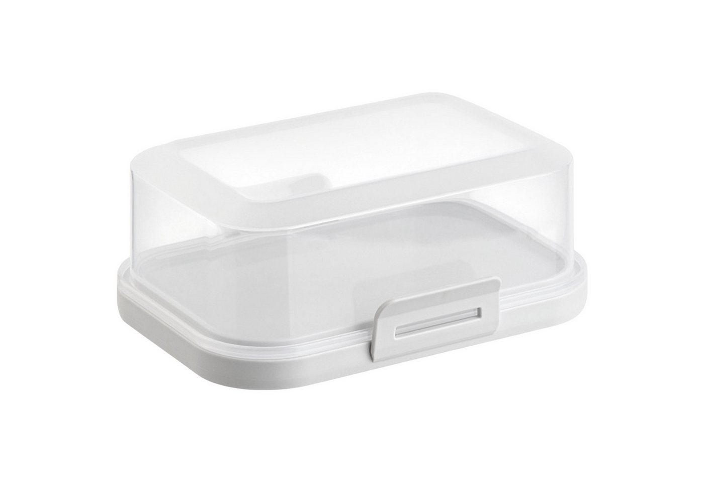 Engelland Butterdose Stapelbare Butter-/Käsedose, Kunststoff, (Vorteils-Set, 1-tlg., mit sicherem Klickverschluss), stapelbar, platzsparend, Ordnung im Kühlschrank, BPA-Frei, Mehrzweck