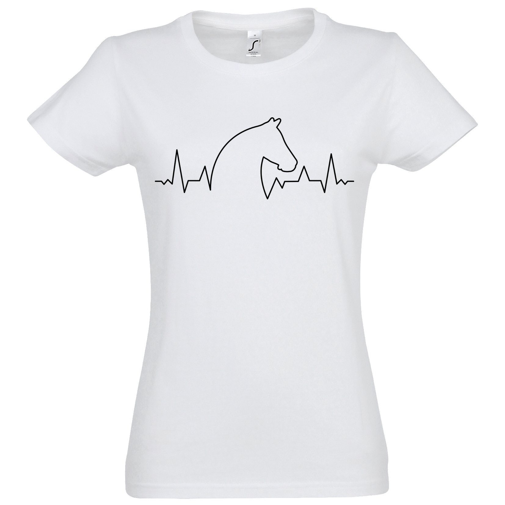 Youth Designz T-Shirt Pferd Heartbeat Damen Shirt mit trendigem Frontprint