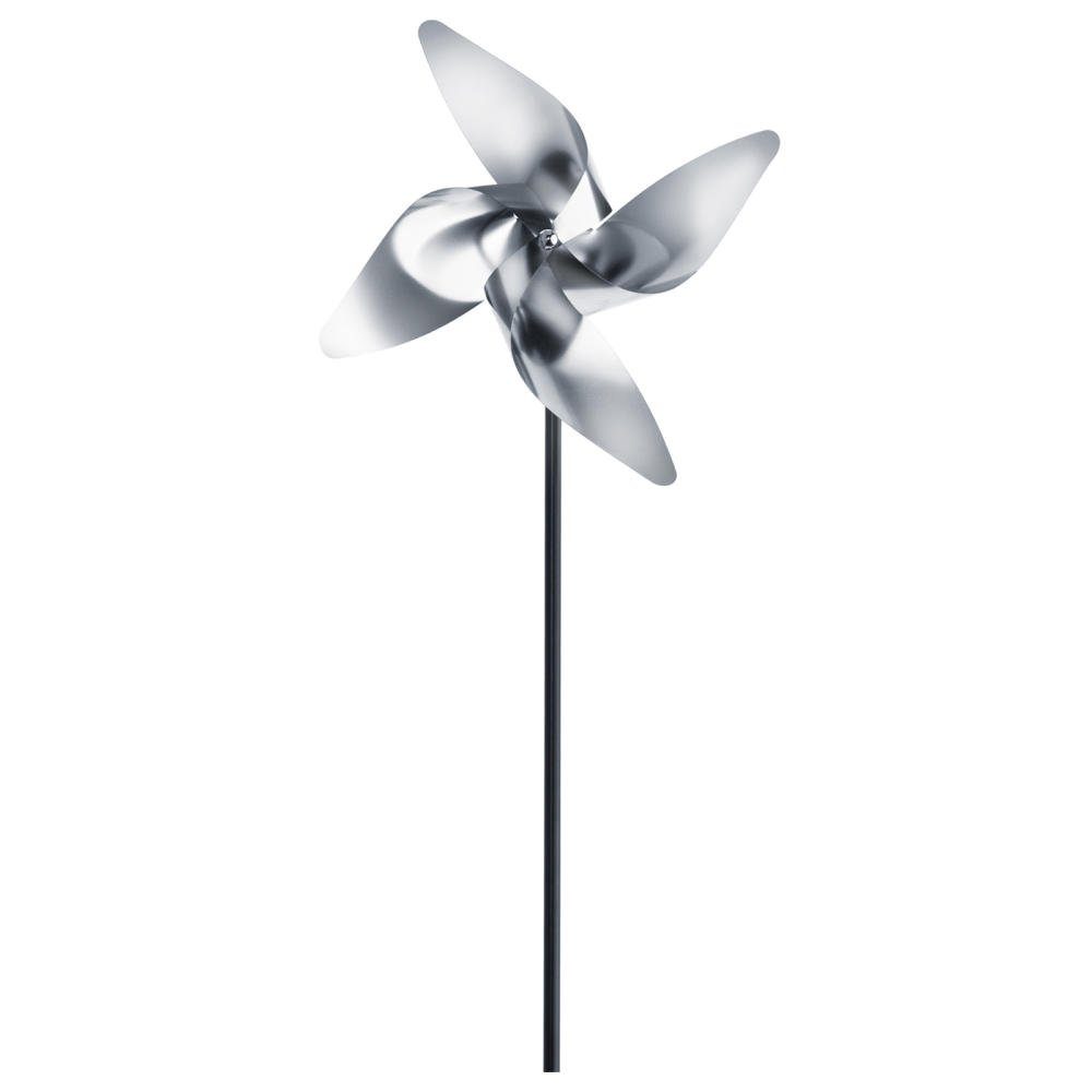 blomus Gartenfigur Windrad Viento klein Windspiel / Windmühle für