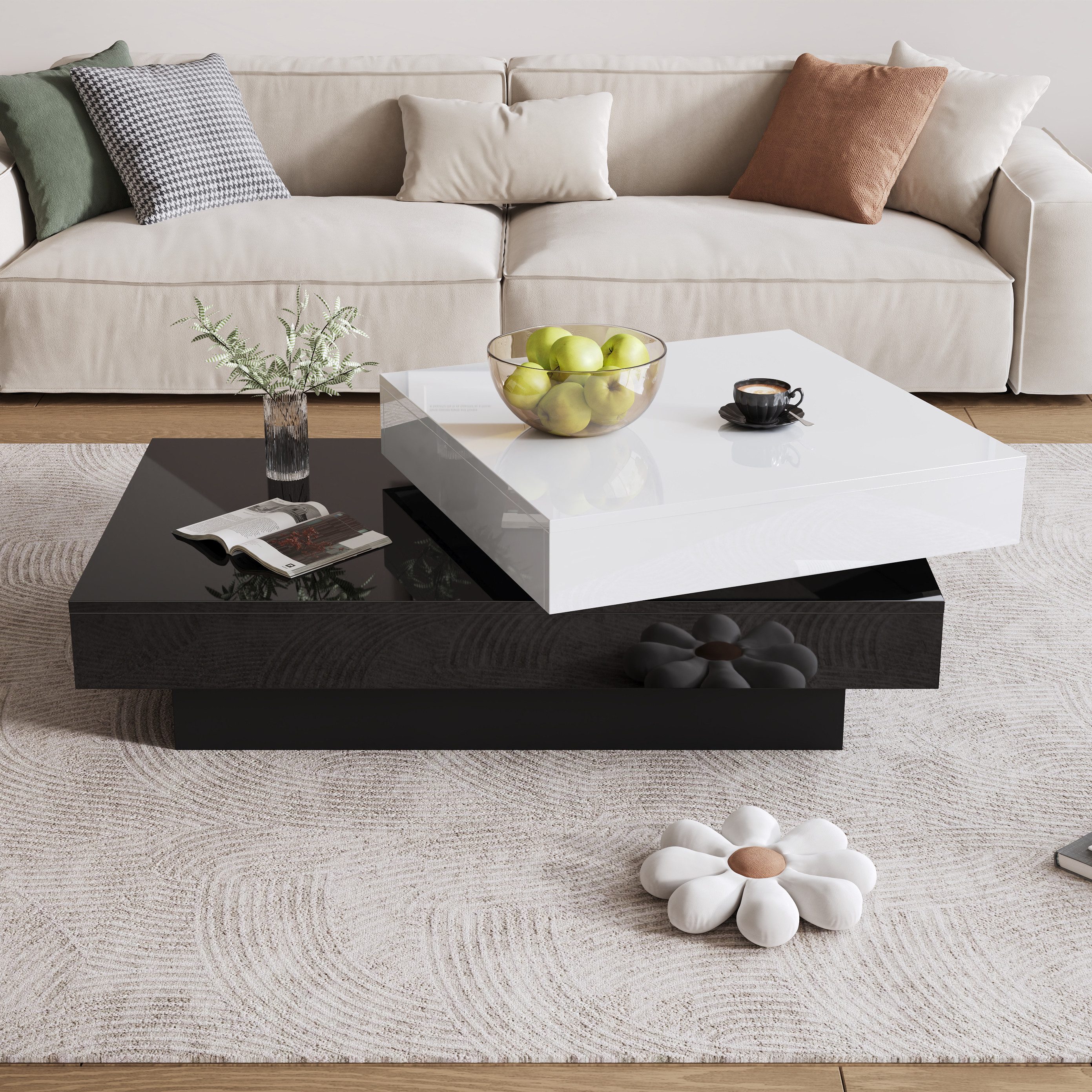 HAUSS SPOLE Couchtisch Drehbarer Couchtisch mit günstig online kaufen