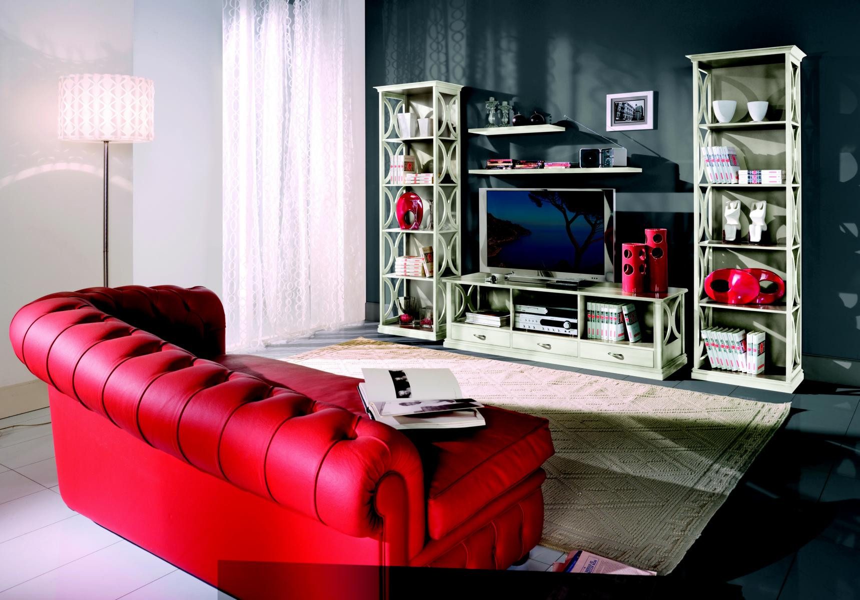 Bücherregal Luxuriöser Barock Bücherschrank im italienischen Stil