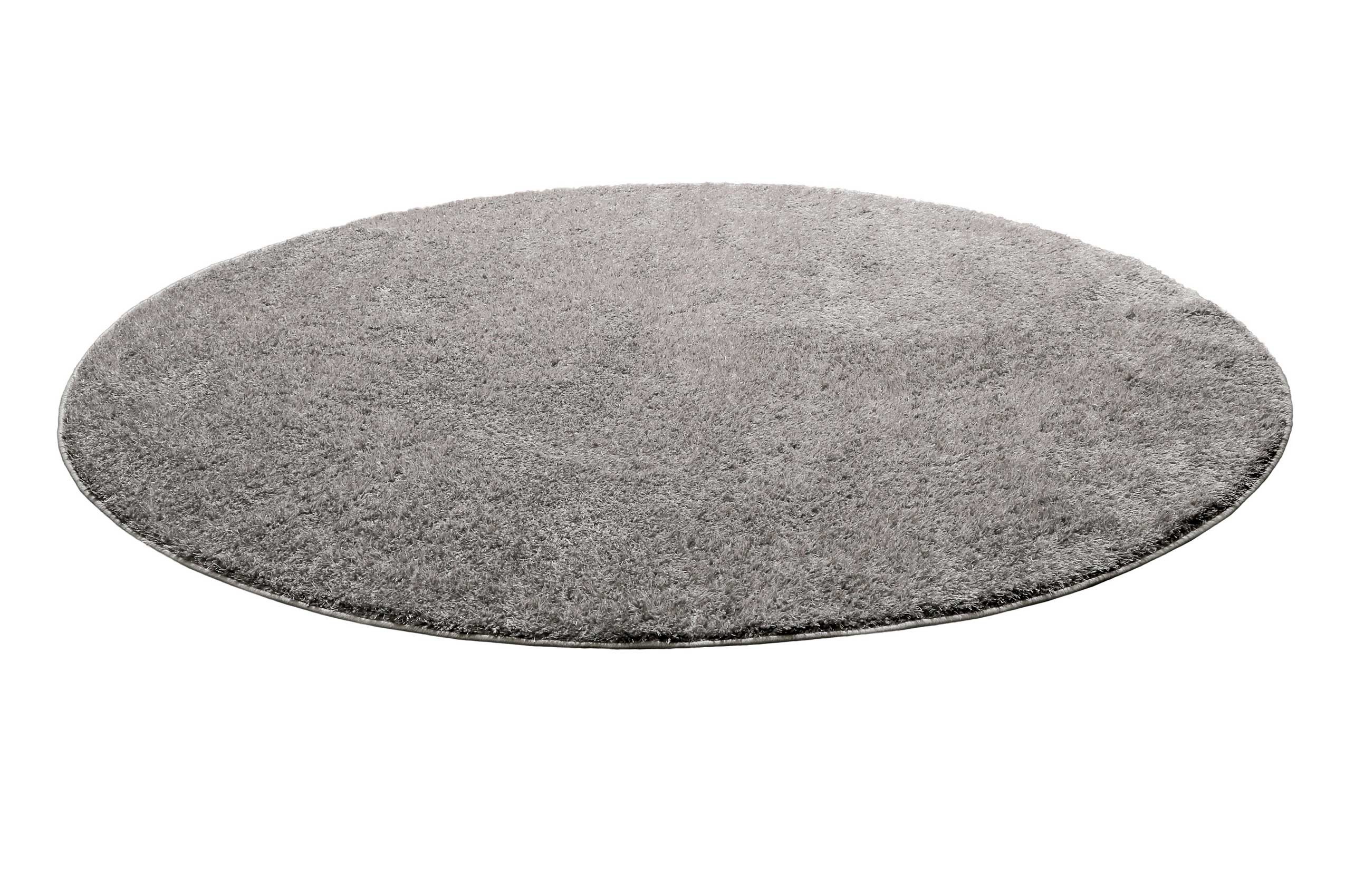 Homie Living Teppich Flavio, rund, Höhe: 30 mm, Hochflor, gewebt, weich, uni, Wohnzimmer, Schlafzimmer, waschbar