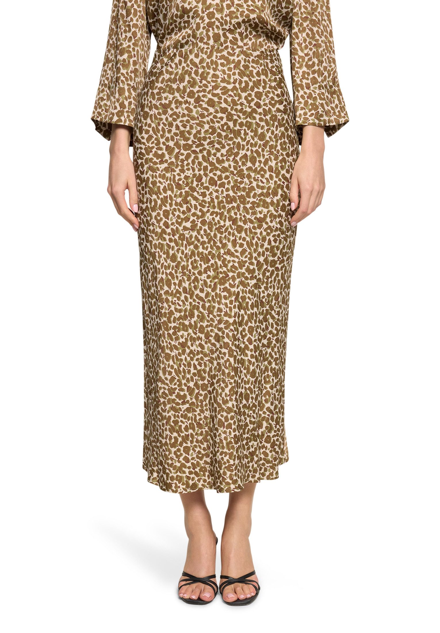 Maxirock Damen mit Leoprint