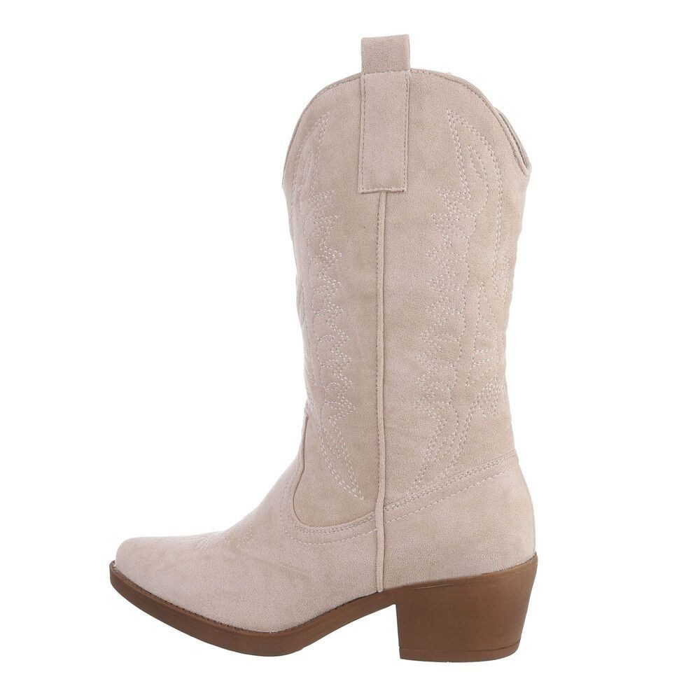 Ital-Design Moderner Western-Stiefel mit Stickerei für Damen Westernstiefel günstig online kaufen