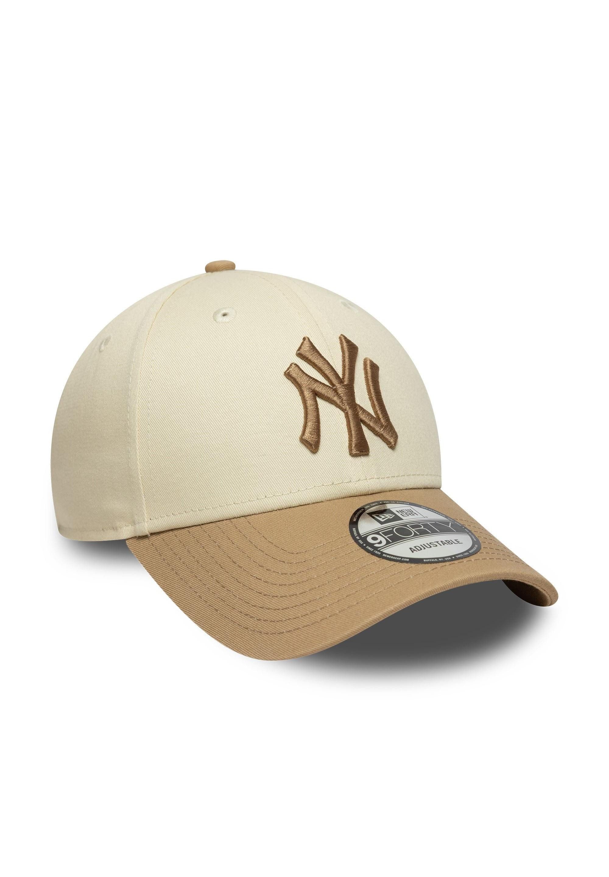 New Era Baseball Cap New York Yankees New Era MLB Colour Block 9Forty Cap Beige (1-St)