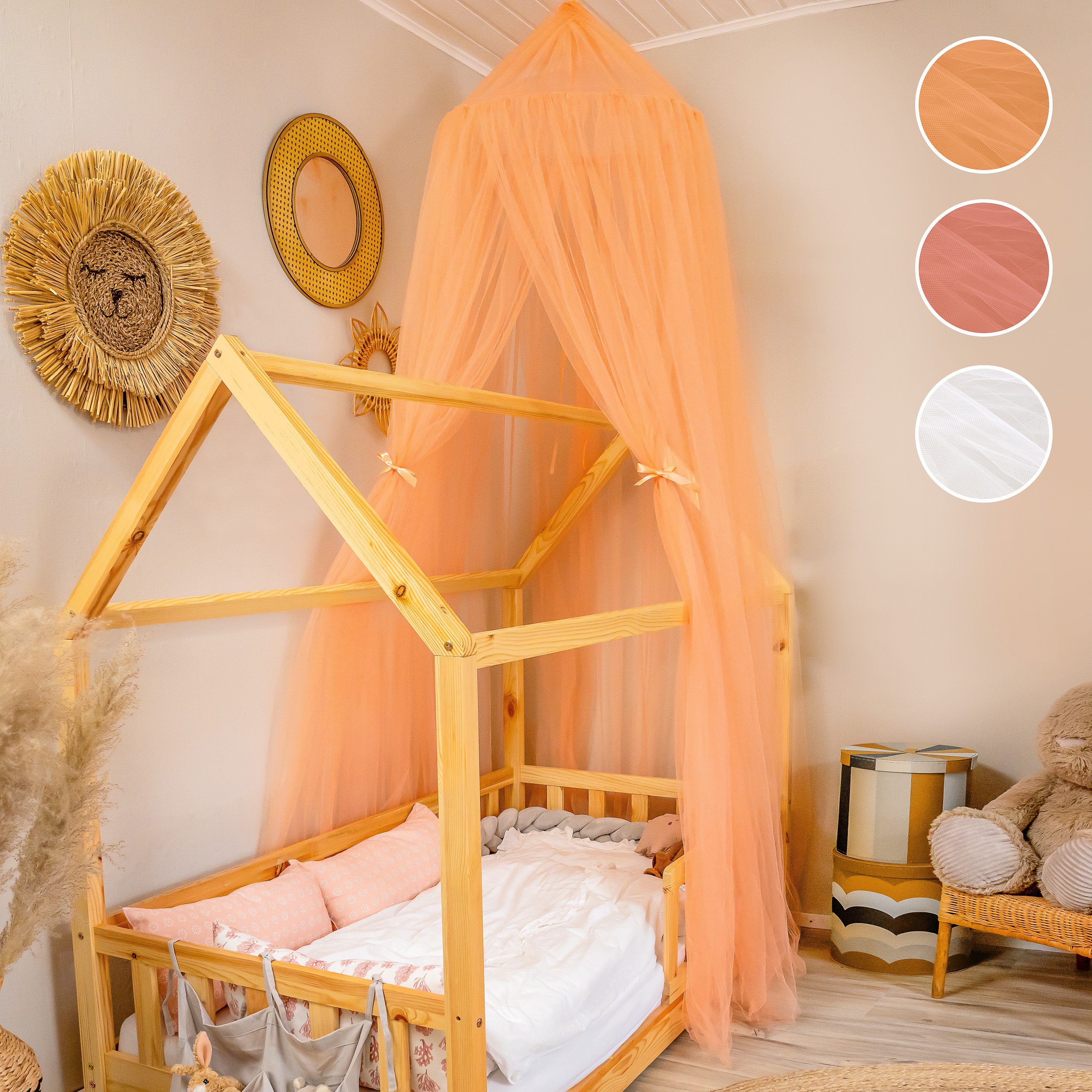 lilimaus Betthimmel Riesiger Baldachin aus Tüll für kleine Prinzessinen ...