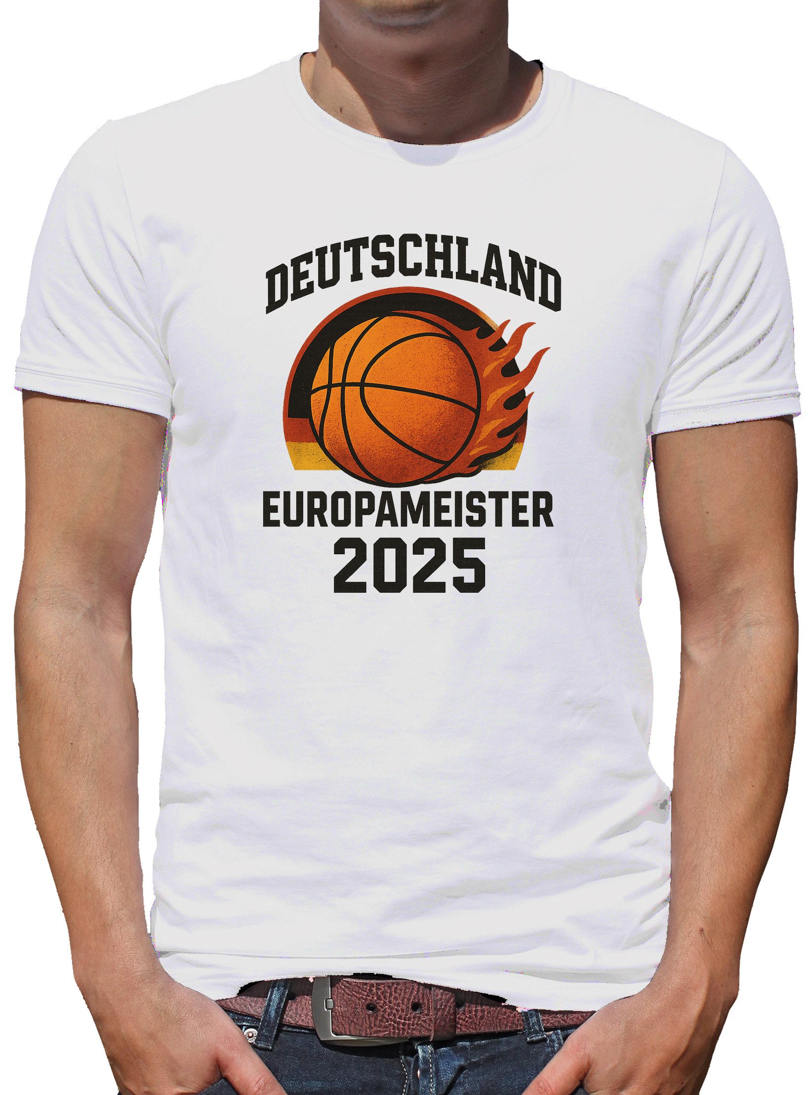TShirt-People Print-Shirt Basketball Europameister Deutschland 2025