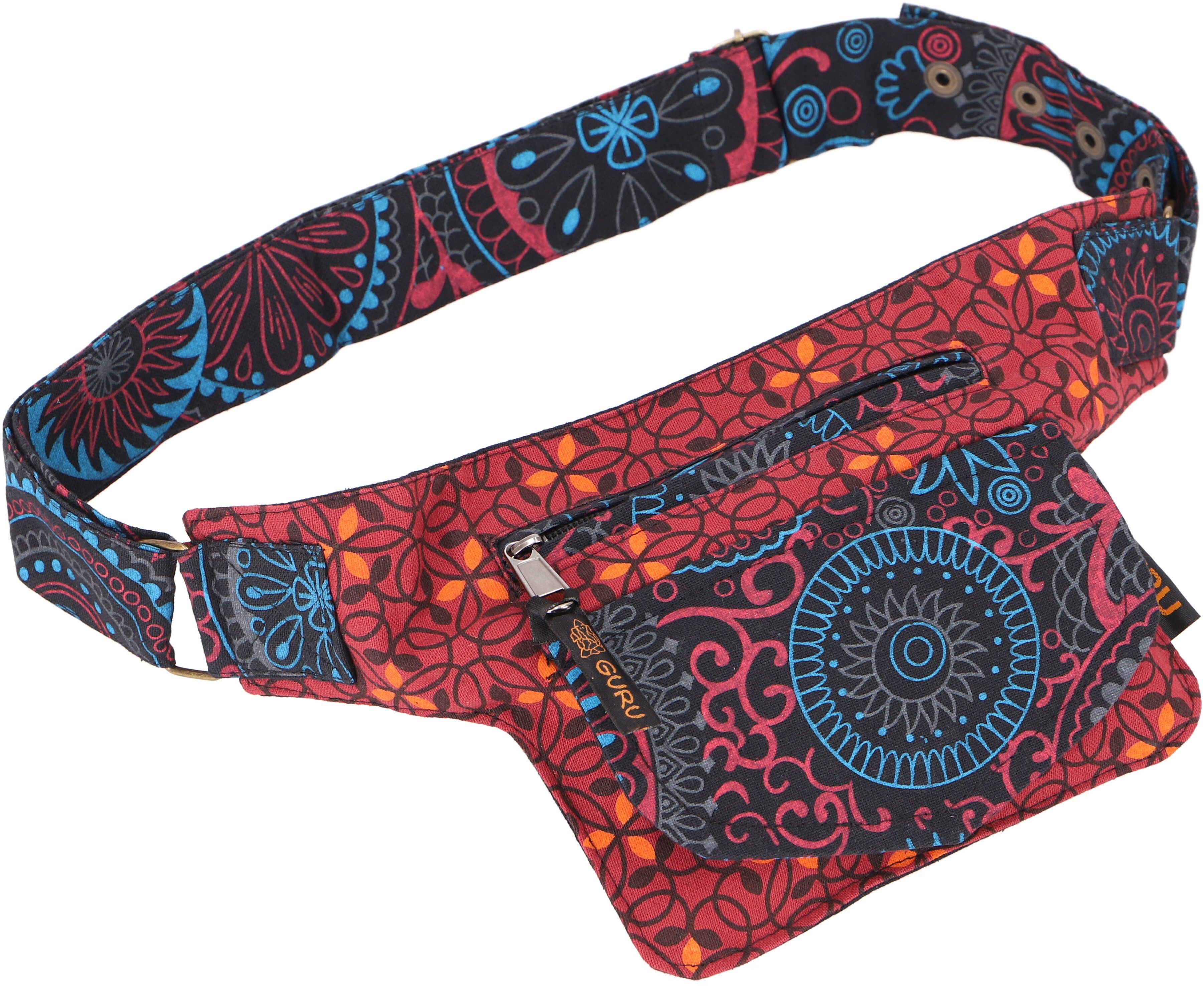 Guru-Shop Gürteltasche Farbenfrohe Gürteltasche, Festival Bauchtasche,..