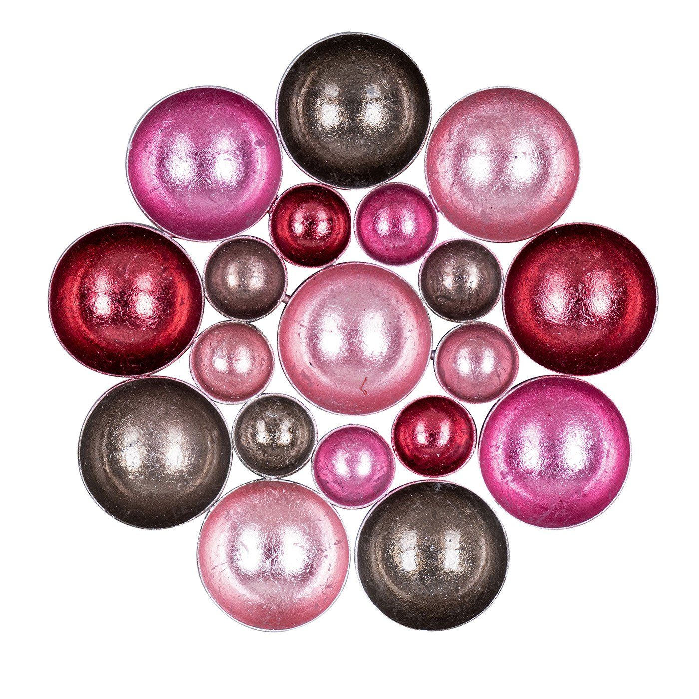 Levandeo® Teelichthalter, Teelichtschale 20x20cm Metall Pastell Pink Rosa S günstig online kaufen