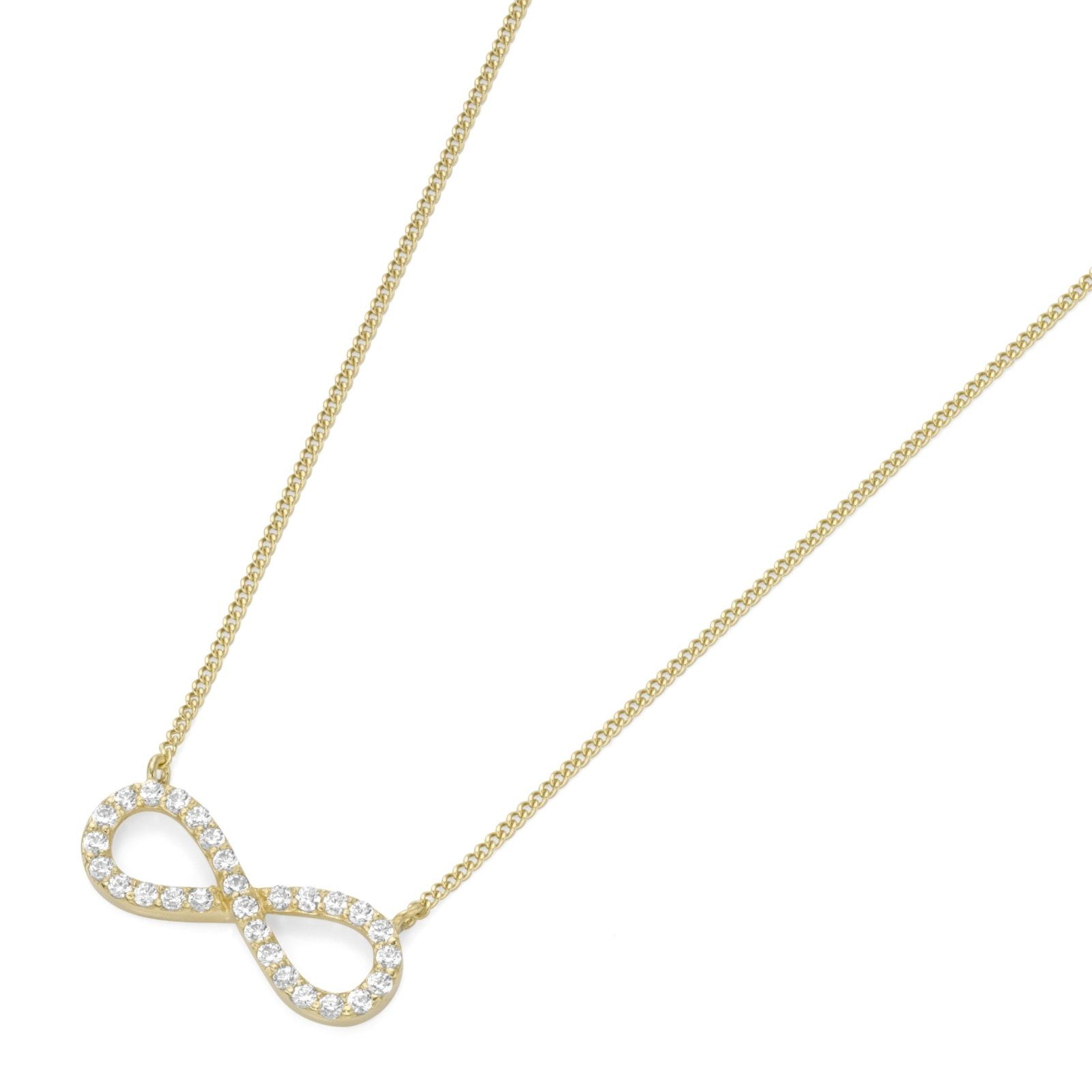 Luigi Merano Goldkette Mittelteil Infinity mit Zirkonia, Gold 375
