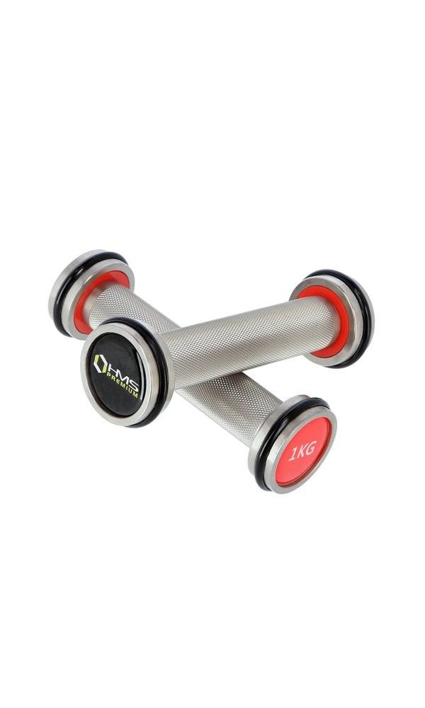HMS Kurzhantel Fitness Premium HH01 verchromte 2x1kg