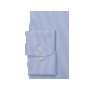 Pure Langarmhemd blau (1-tlg)