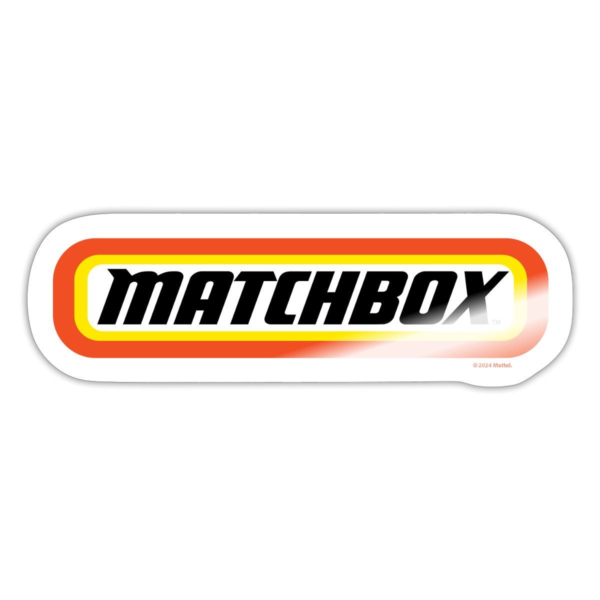 Spreadshirt Aufkleber Matchbox™ Logo Mit Rahmen In Orange Sticker Aufkleber