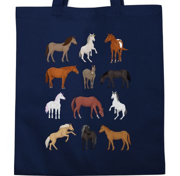 Shirtracer Umhängetasche Pferde Reihe, Tiermotiv Animal Print