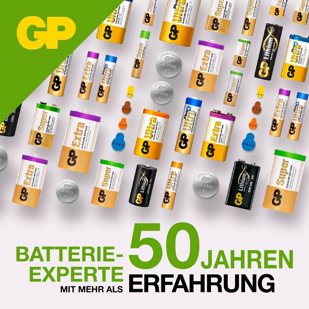 Gp GP Knopfzelle LR44 1.5 V 10 St. 110 mAh Alkali-Mangan GP76ASTD496C10 Knopfzelle