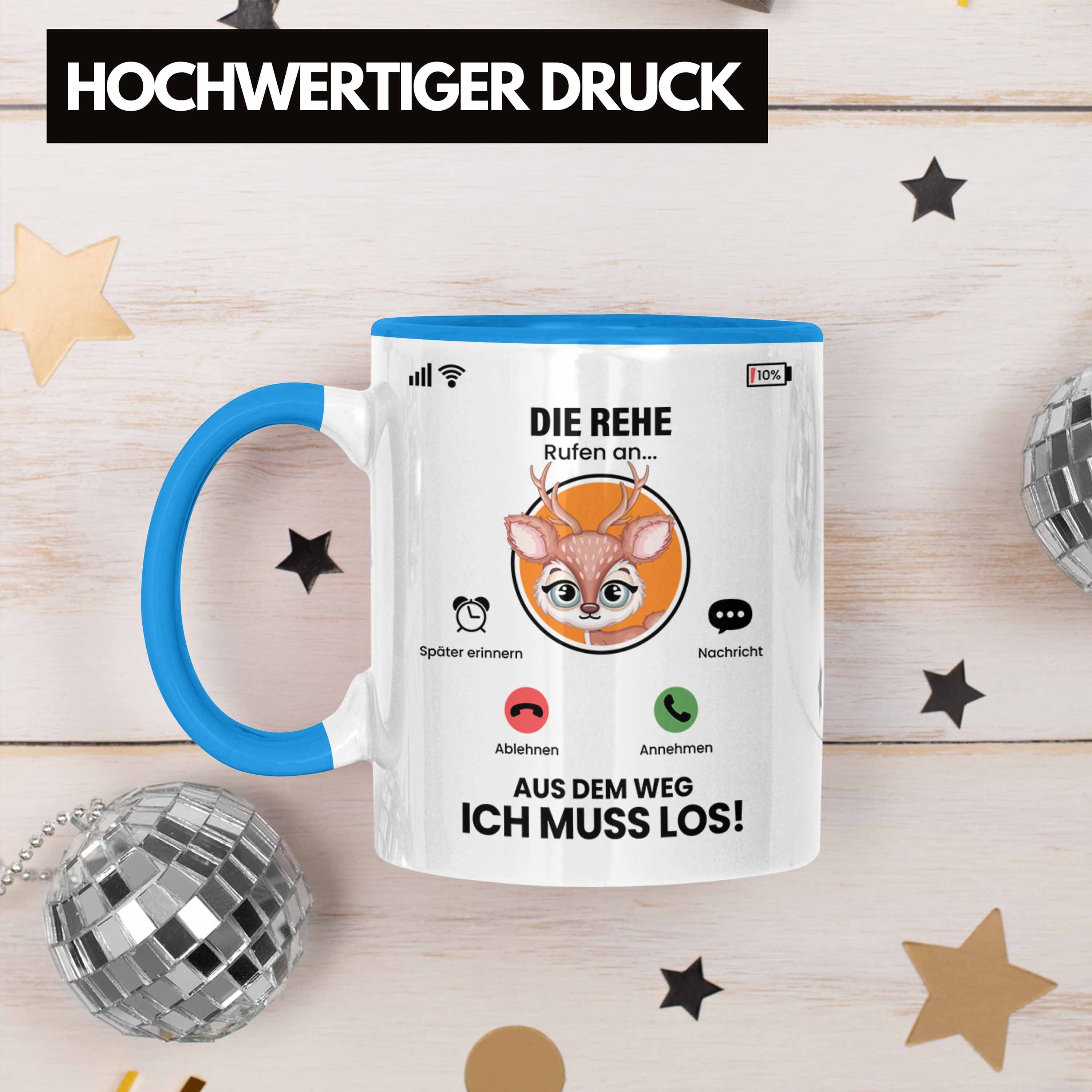 Geschenk Tasse Züchter Trendation für Rehe Die An Tasse Rehe Geschenkide Blau Rufen Besitzer