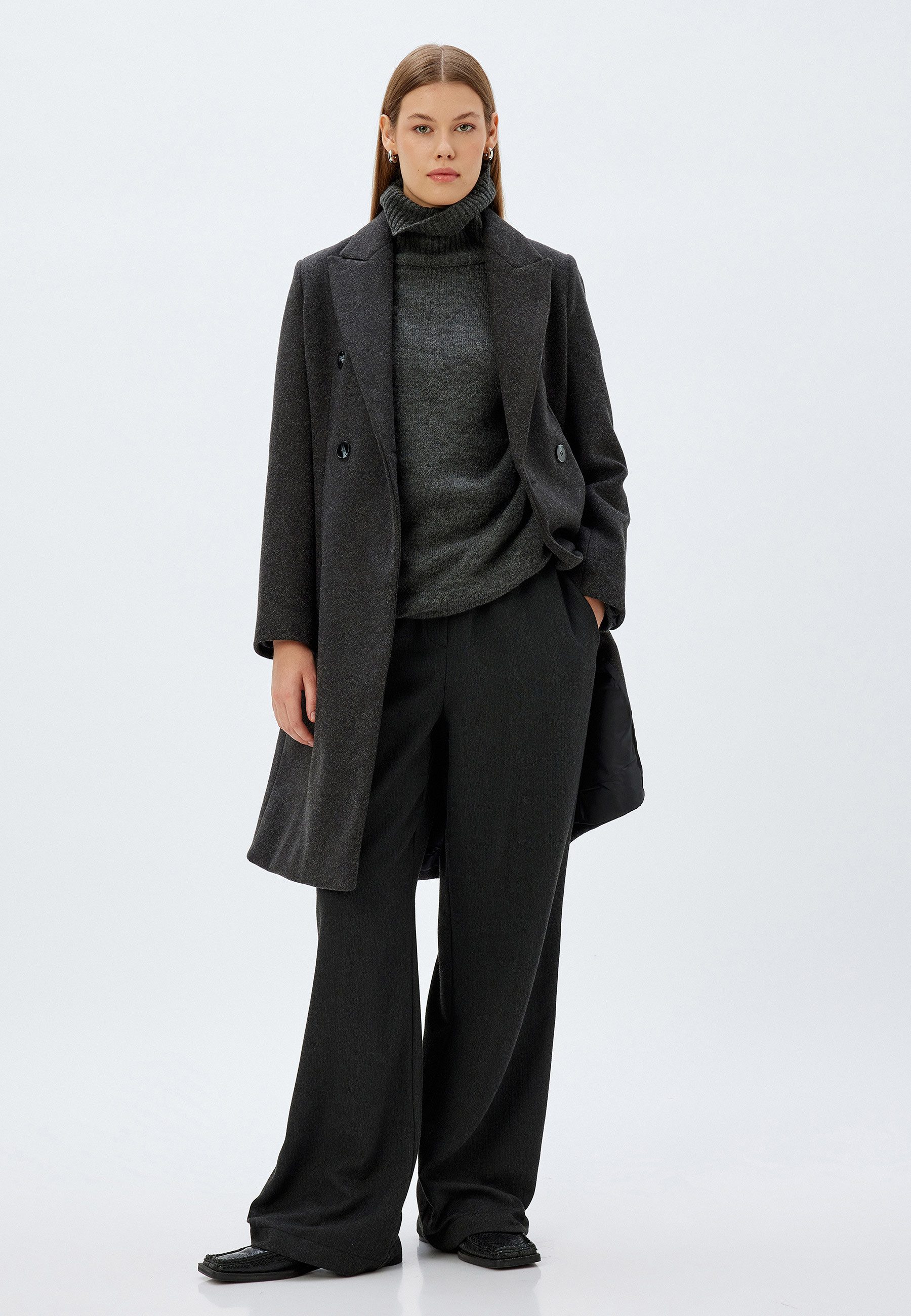Langmantel Regular Jacket Kragen