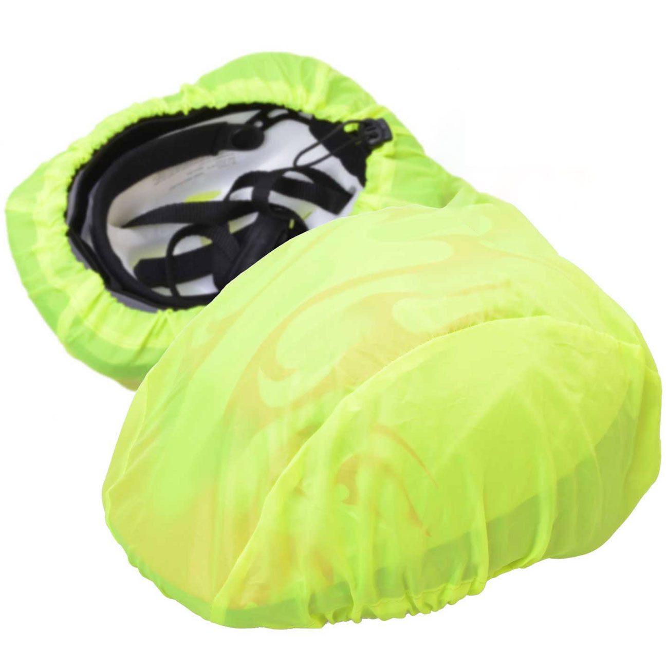 Diedrich Filmer GmbH Fahrradhelmüberzug Helm-Regenschutz Velo neongelb: wasserdicht, windfest & leicht, Schützt vor Wind und Wetter