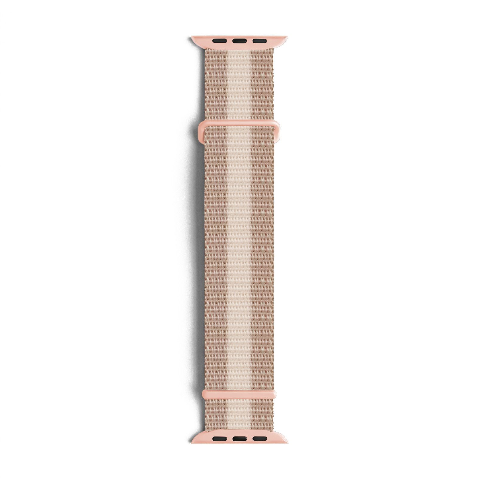 Tec-Expert Smartwatch-Armband für Apple Watch Series 9 45 mm Armband Ersatz Wechsel Band, Nylon Textil mit Klettverschluss, stufenlos Verstellbar, atmungsaktiv
