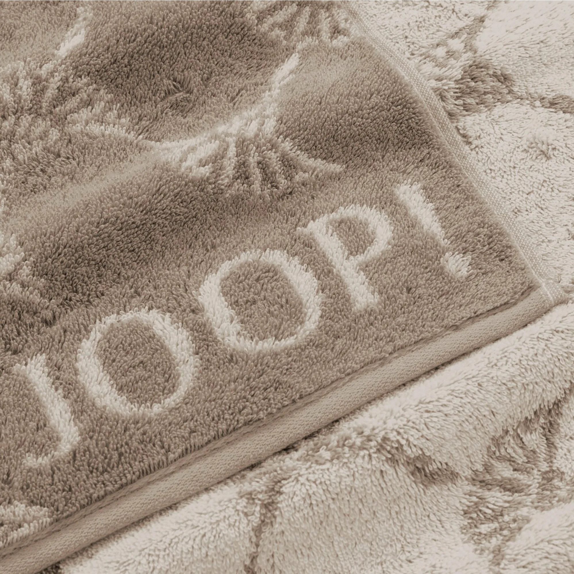 JOOP! Handtuch 2 Stück Joop! Handtuch Cornflower 1721-30 sand 50x100, Walkfrottier (2-St), Baumwolle