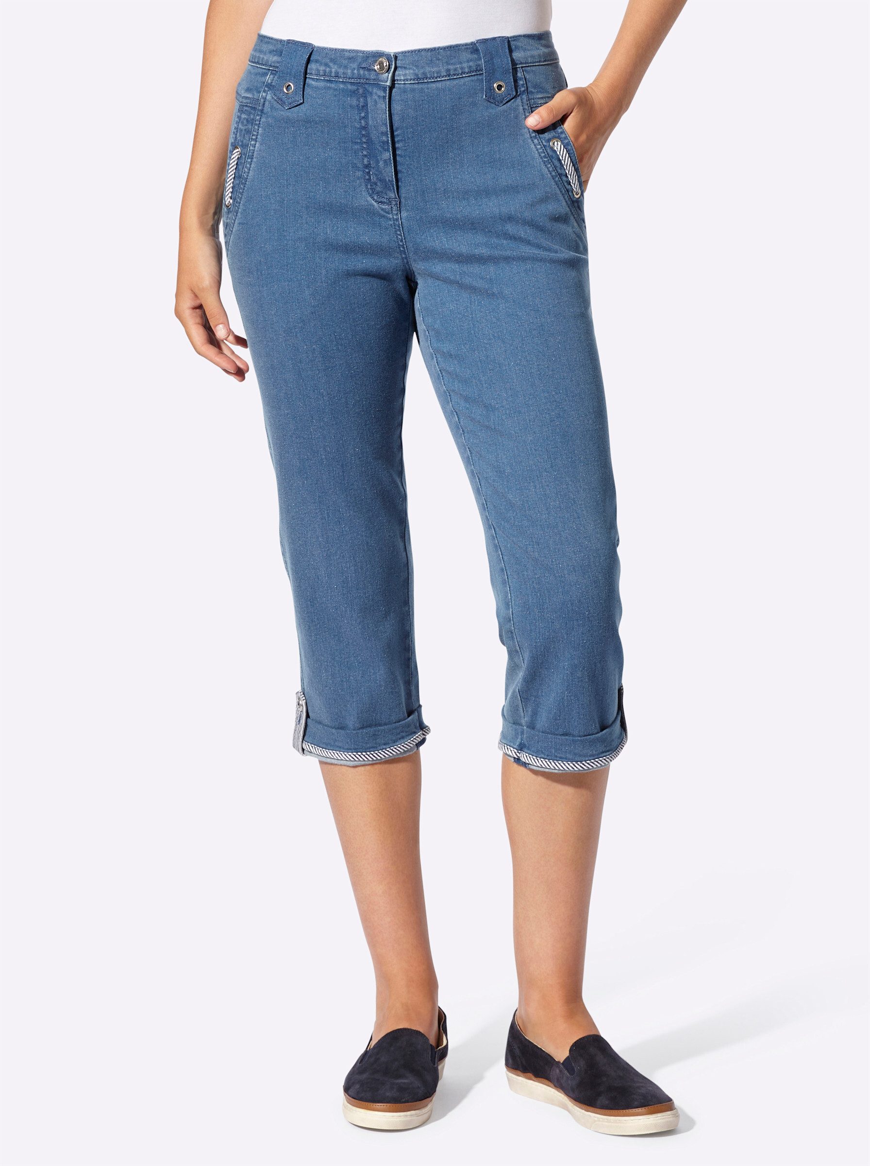 Jeansshorts Capri-Jeans normal