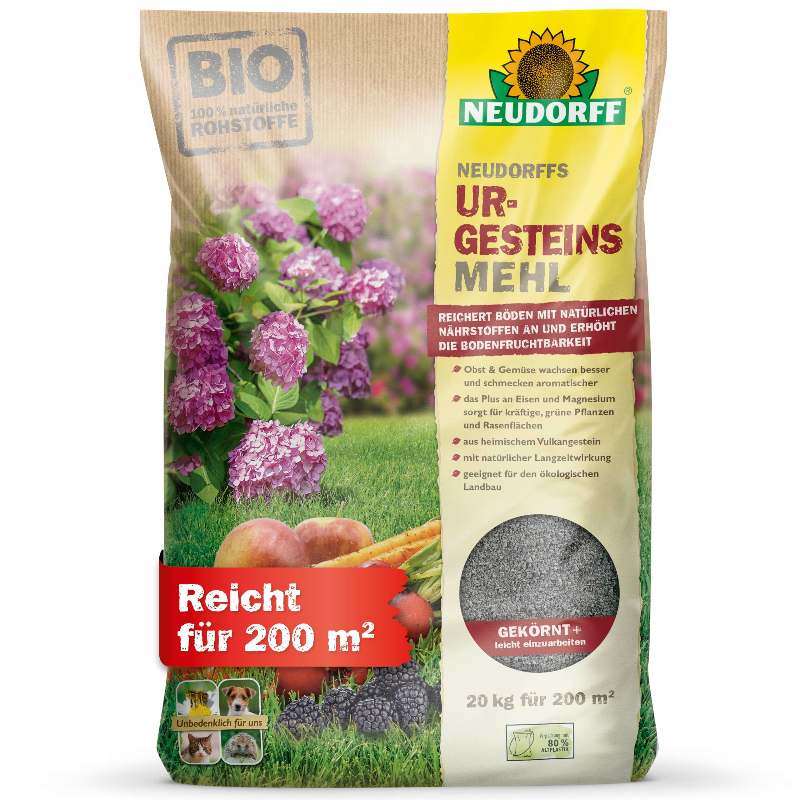 Bodenverbesserer Neudorffs UrgesteinsMehl - 20 kg für 200 m²
