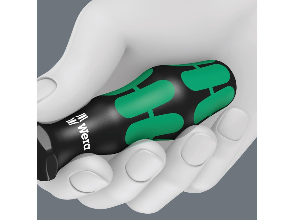 Wera Bithalter Kraftform Kompakt 27 RA 1 SB, 1/4 ", (Set, 6-tlg), integriertes Bit-Magazin im Griff, 1/4" Innensechskantaufnahme