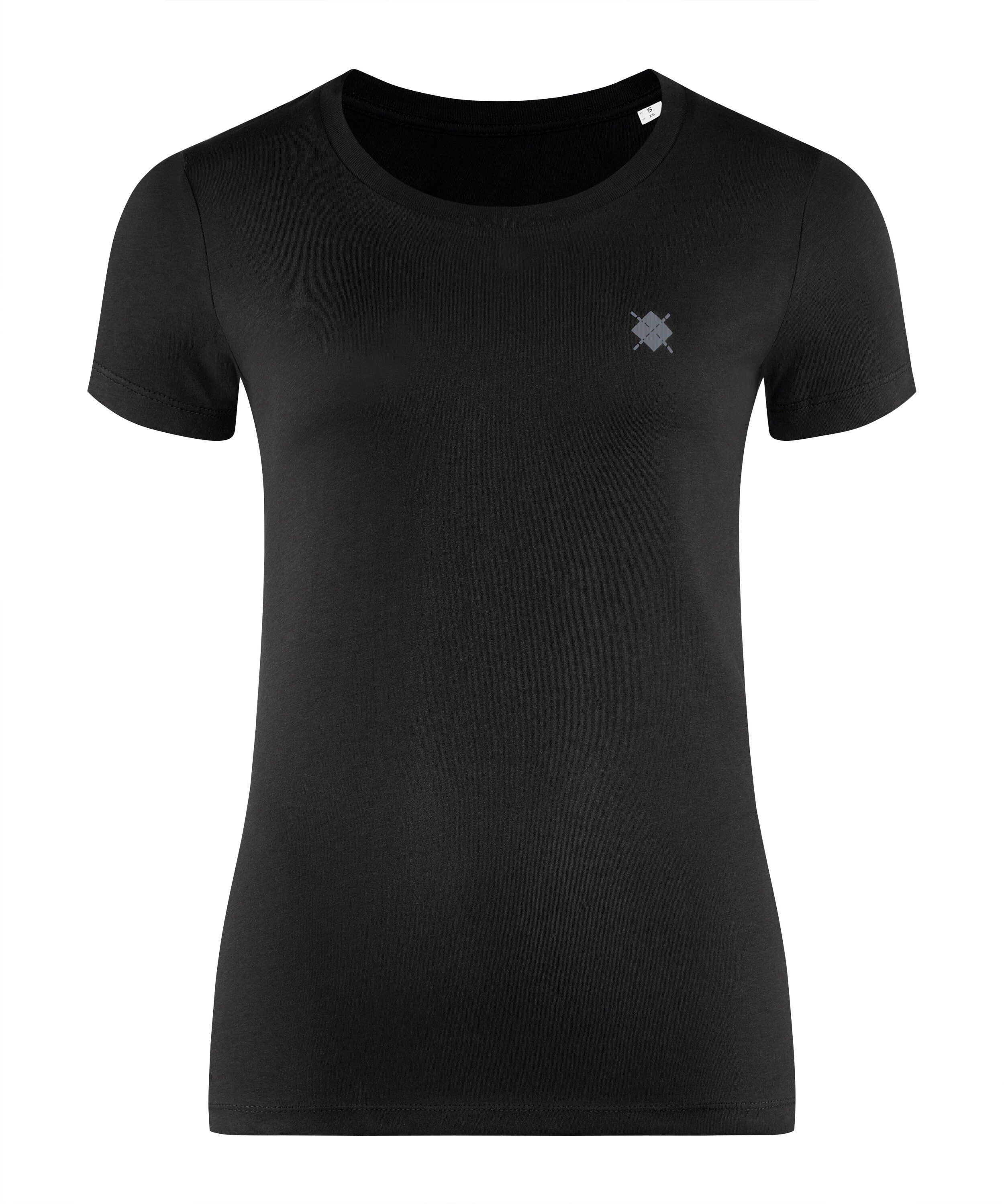 black (3000) T-Shirt Burlington Biobaumwolle aus (1-tlg)