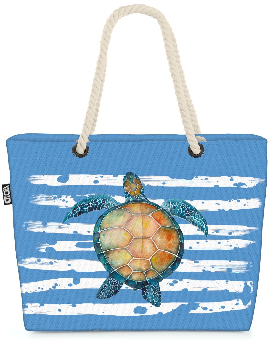 VOID blau Schildkröte Terrarium (1-tlg), Strand Strandtasche See Meer