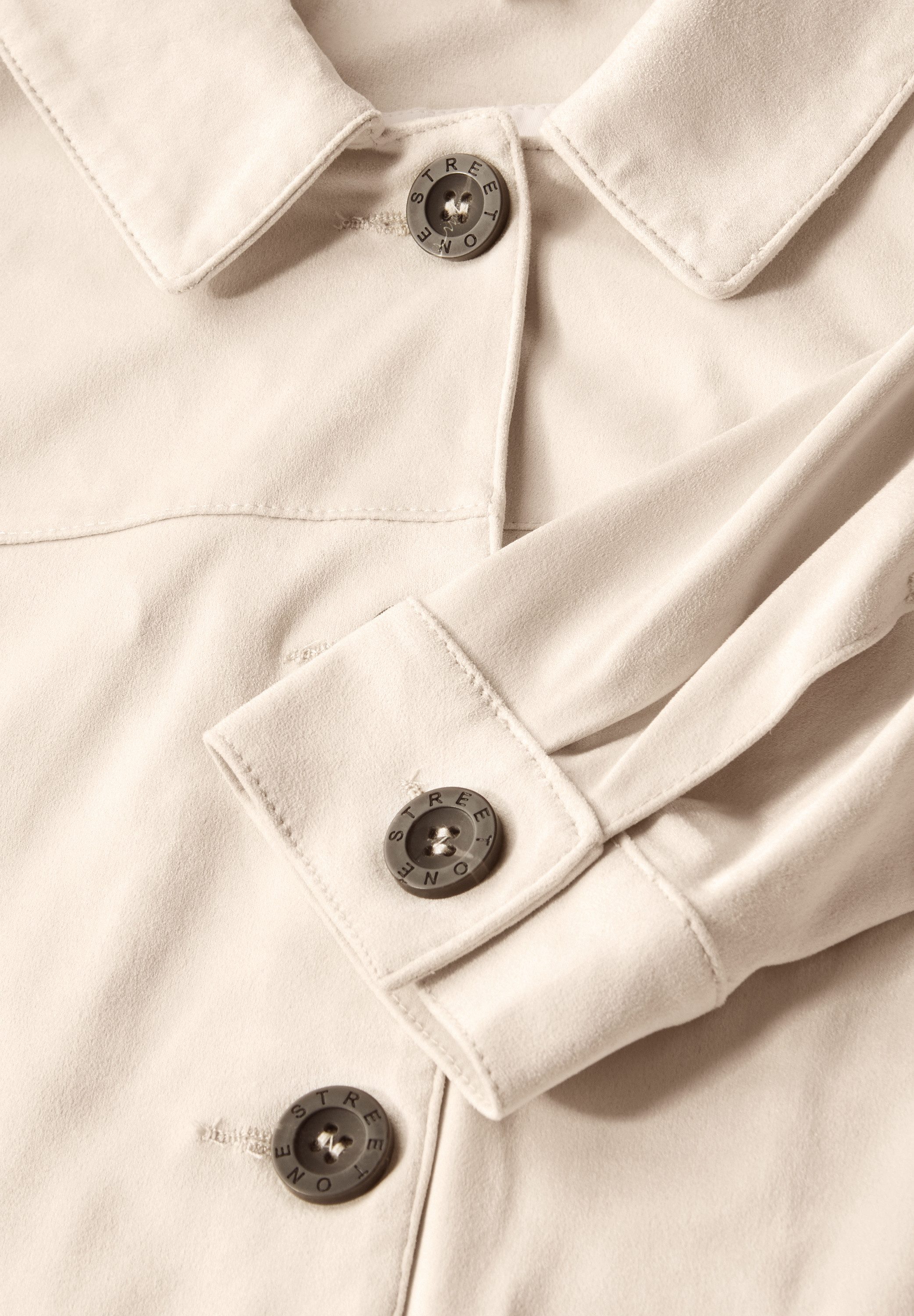 STREET ONE Jackenblazer Leichtes Velours Overshirt günstig online kaufen
