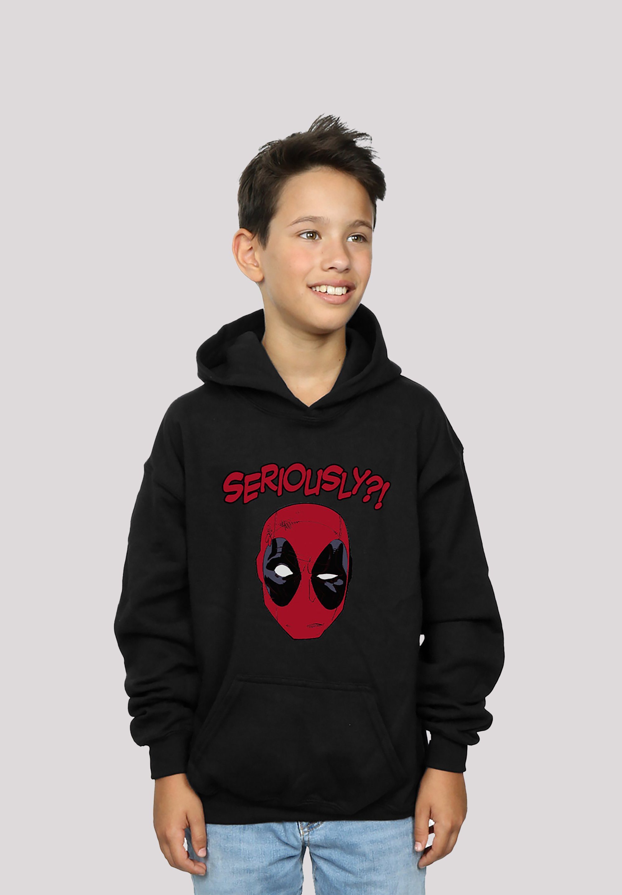 F4NT4STIC Kapuzenpullover Marvel Deadpool Seriously Print, Klassische  Rippbündchen an Ärmeln und Saum | Sportpullover