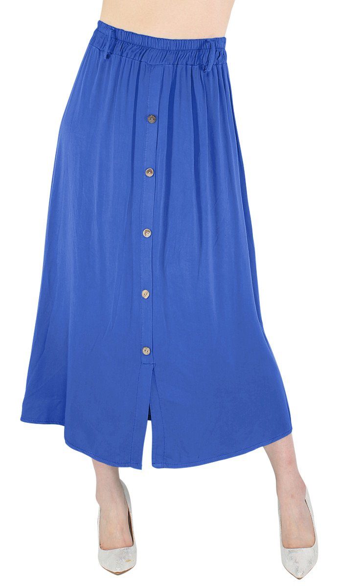 dy_mode Strandrock Damen Sommerrock in Midi-Länge günstig online kaufen