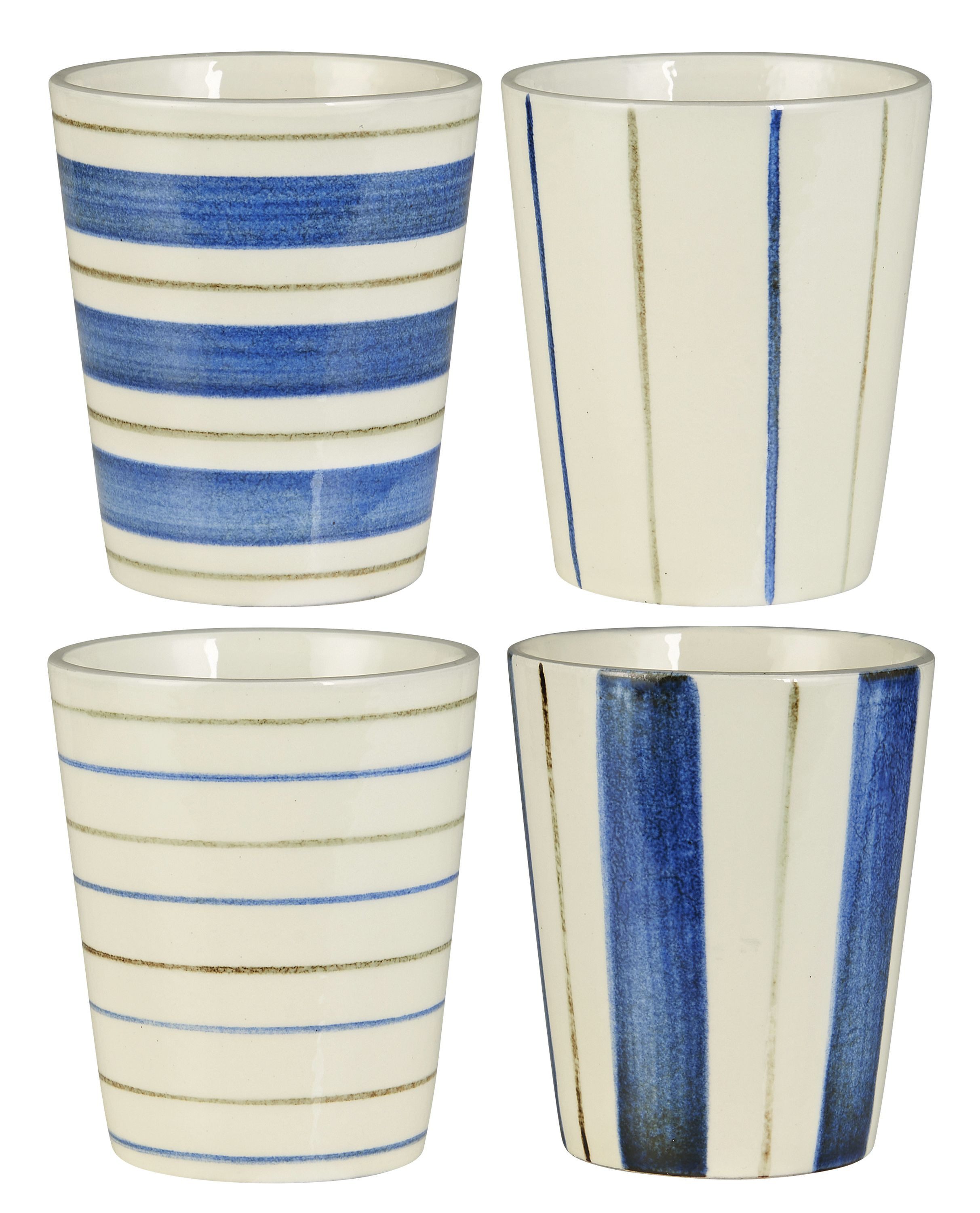 Ib Laursen Becher Ib Laursen - 4 Becher Чашки Kaffeetasse Kaffeebecher ohne Henkel 160, Keramik