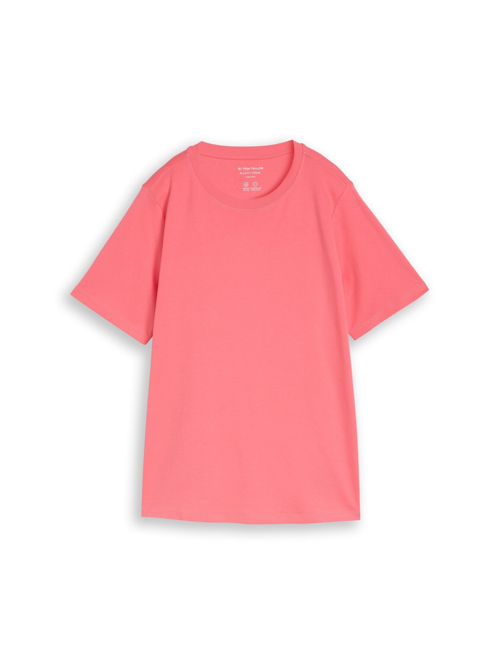 TOM TAILOR PLUS T-Shirt T-Shirt Plus Size - Basic T-Shirt aus Baumwolle