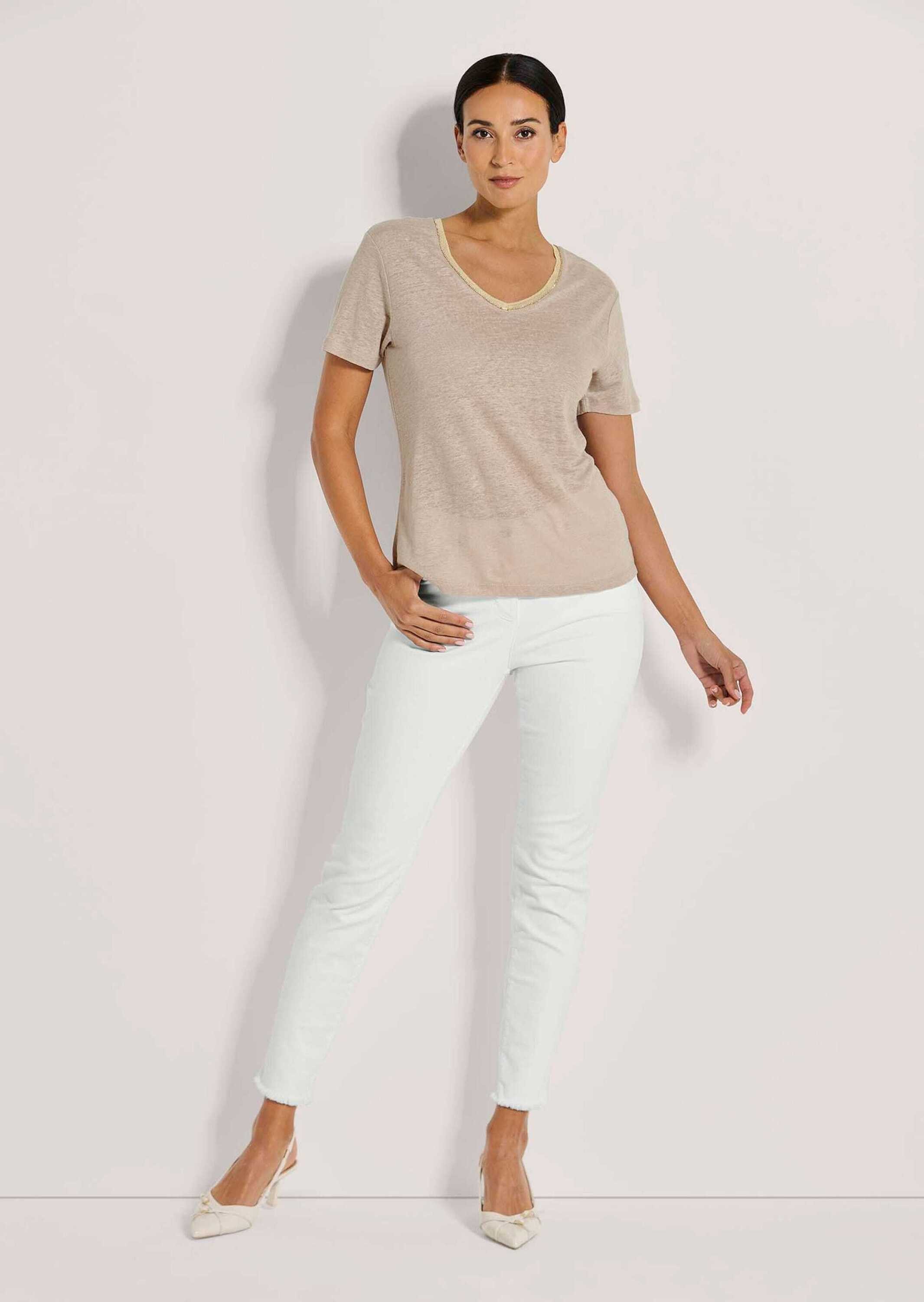MADELEINE Kurzarmshirt Leinenshirt günstig online kaufen