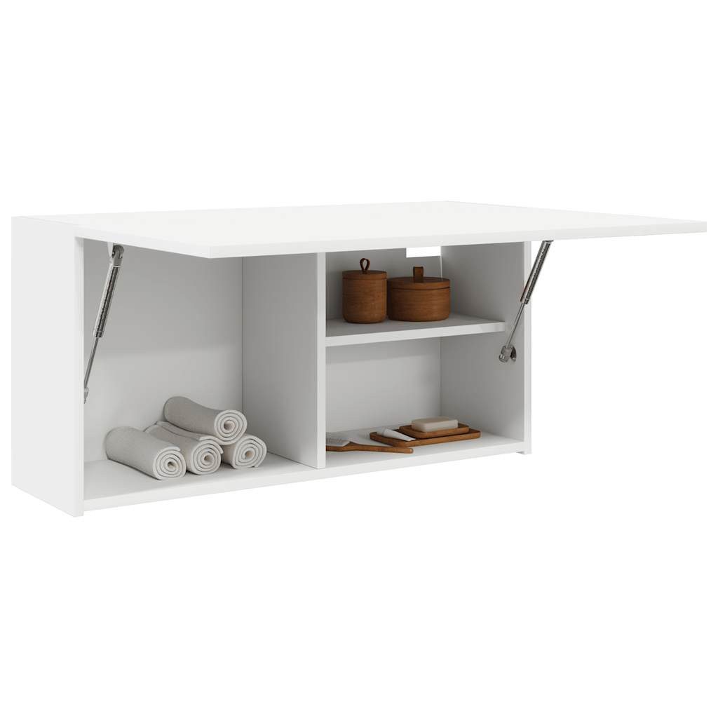 vidaXL Badezimmer-Set Bad-Wandschrank Weiß 80x25x40 cm günstig online kaufen