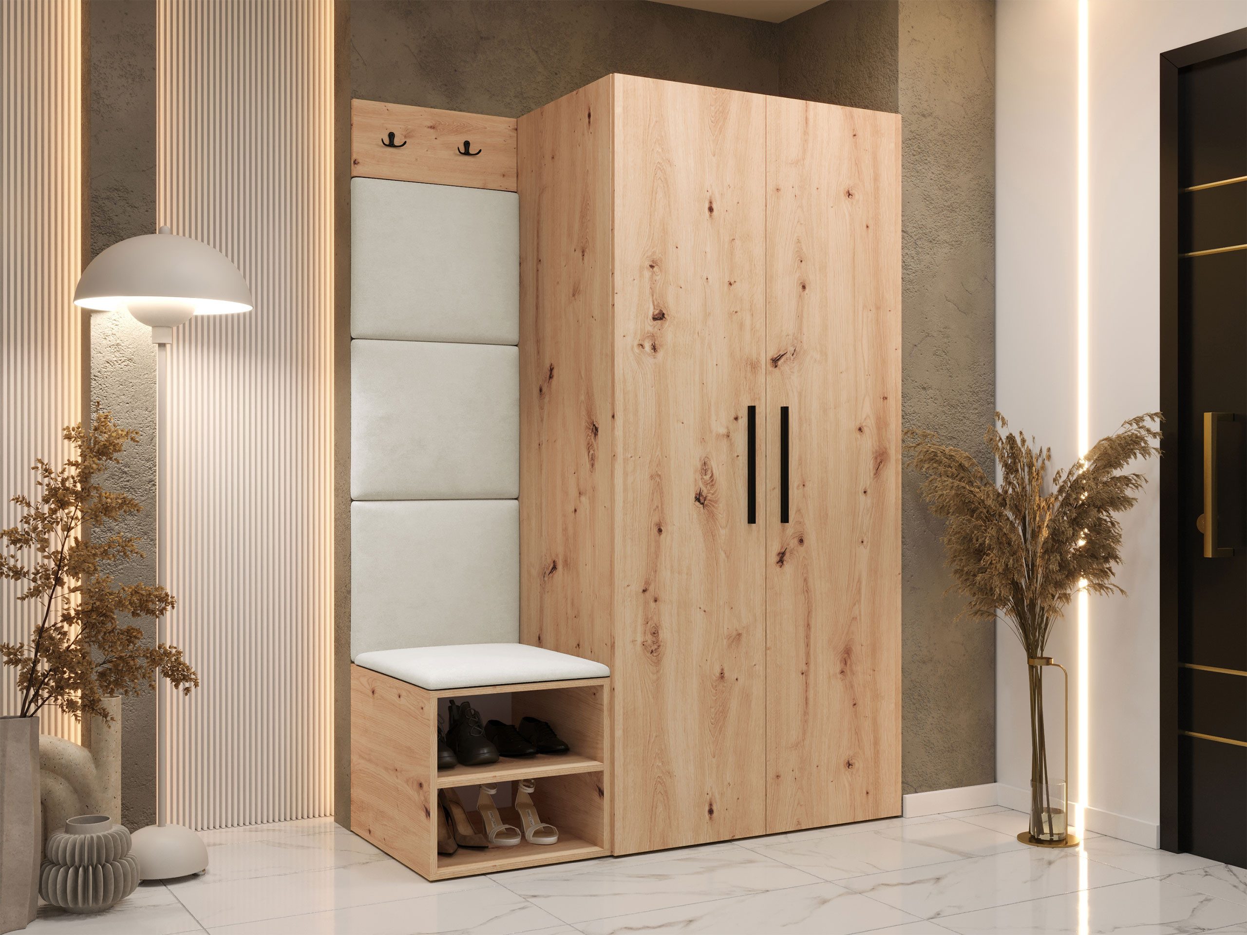 MIRJAN24 Garderoben-Set Medi IV, (Drehtürenschrank, Schuhschrank, günstig online kaufen