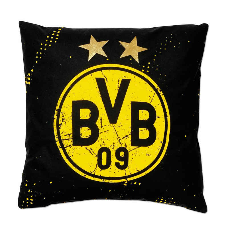 Kopfkissen »BVB-Kissen Sterne«, BVB, Bezug: 100% Baumwolle, Rückenschläfer
