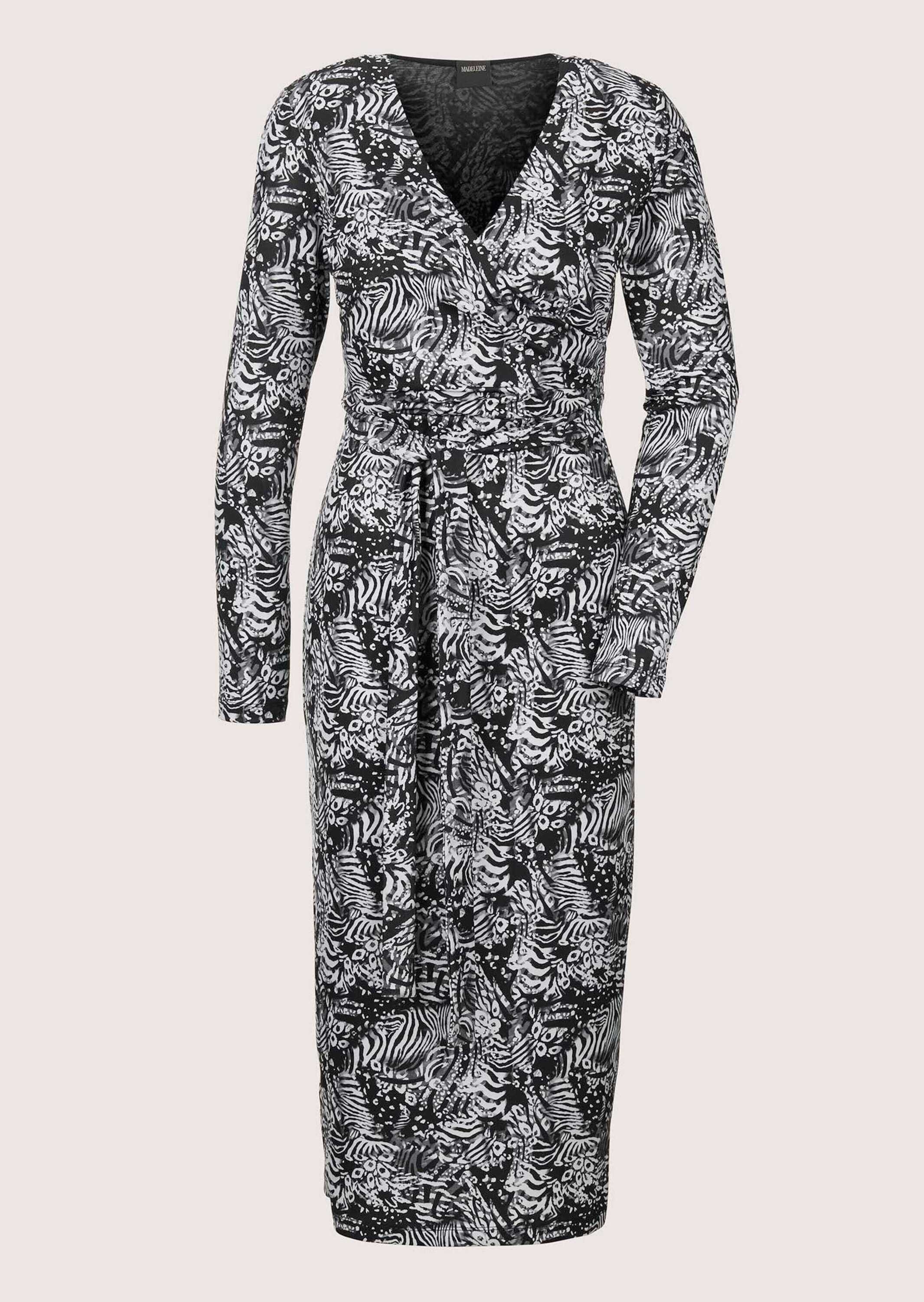 MADELEINE Maxikleid Wickelkleid mit taillierter Silhouette Gestreiftes Design und tiefer V-Ausschnitt als Blickfang – Bild 5 von 5