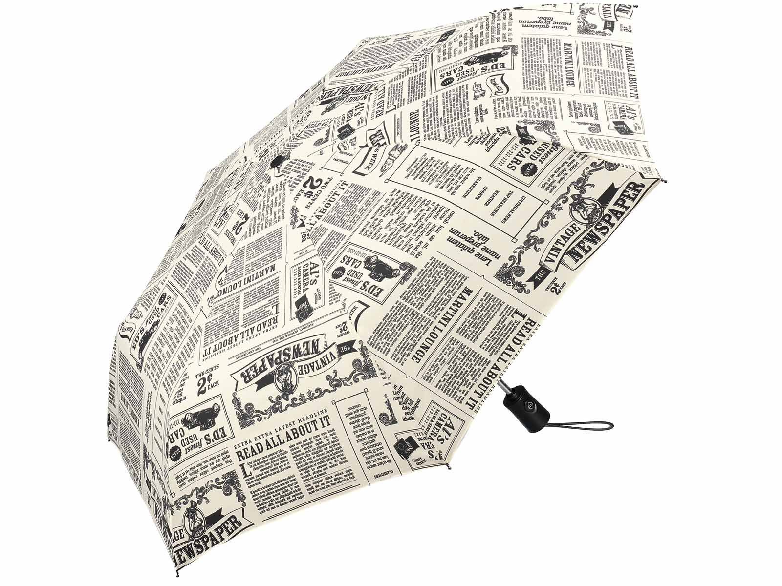 HAPPY RAIN Langregenschirm Taschenregenschirm, leicht, mit Klettverschluss Sicherheitsband