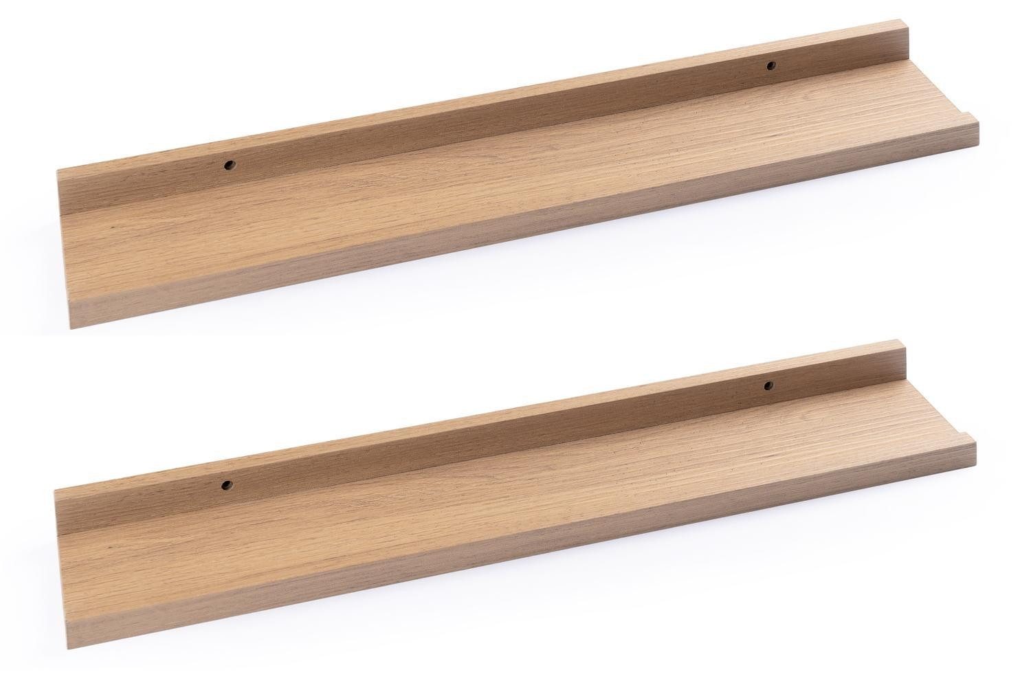 Home4You Deko-Wandregal Bilderleisten 2er Set, Spar-Set